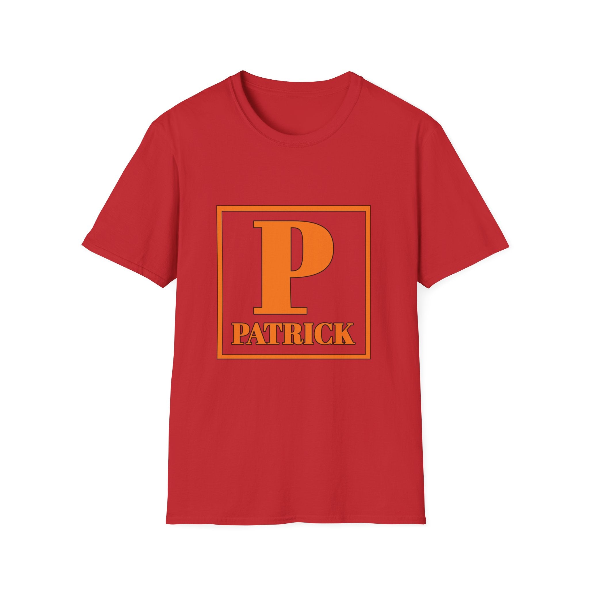 Personalized Initial 'P' T-Shirt – Bold Monogram Patrick Tee