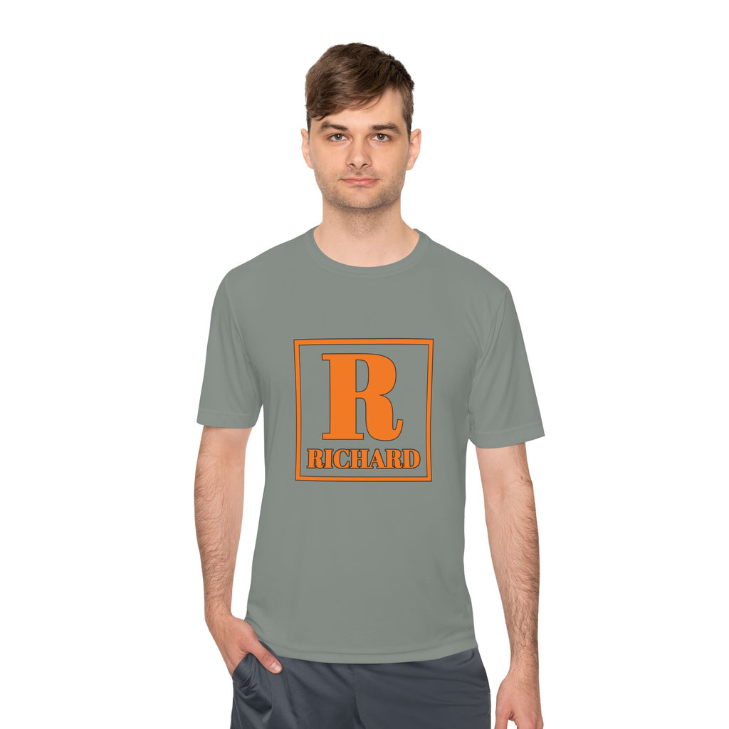 Personalized 'R Richard' Initial Tee — Retro Monogram Moisture-Wicking Shirt