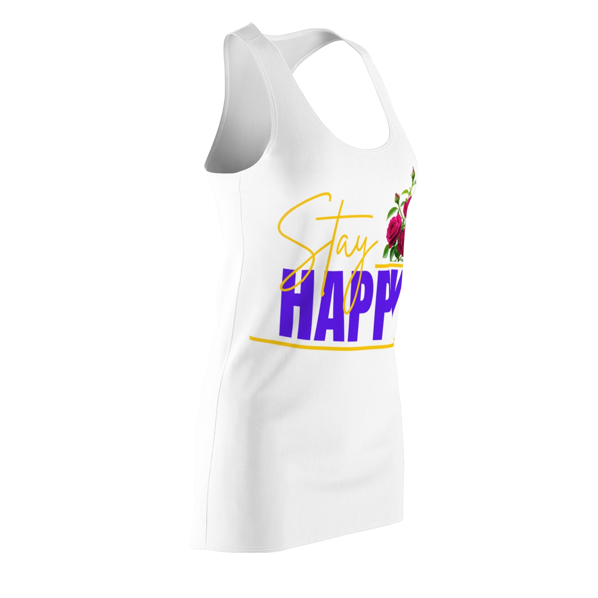 Stay Happy Floral Racerback Dress