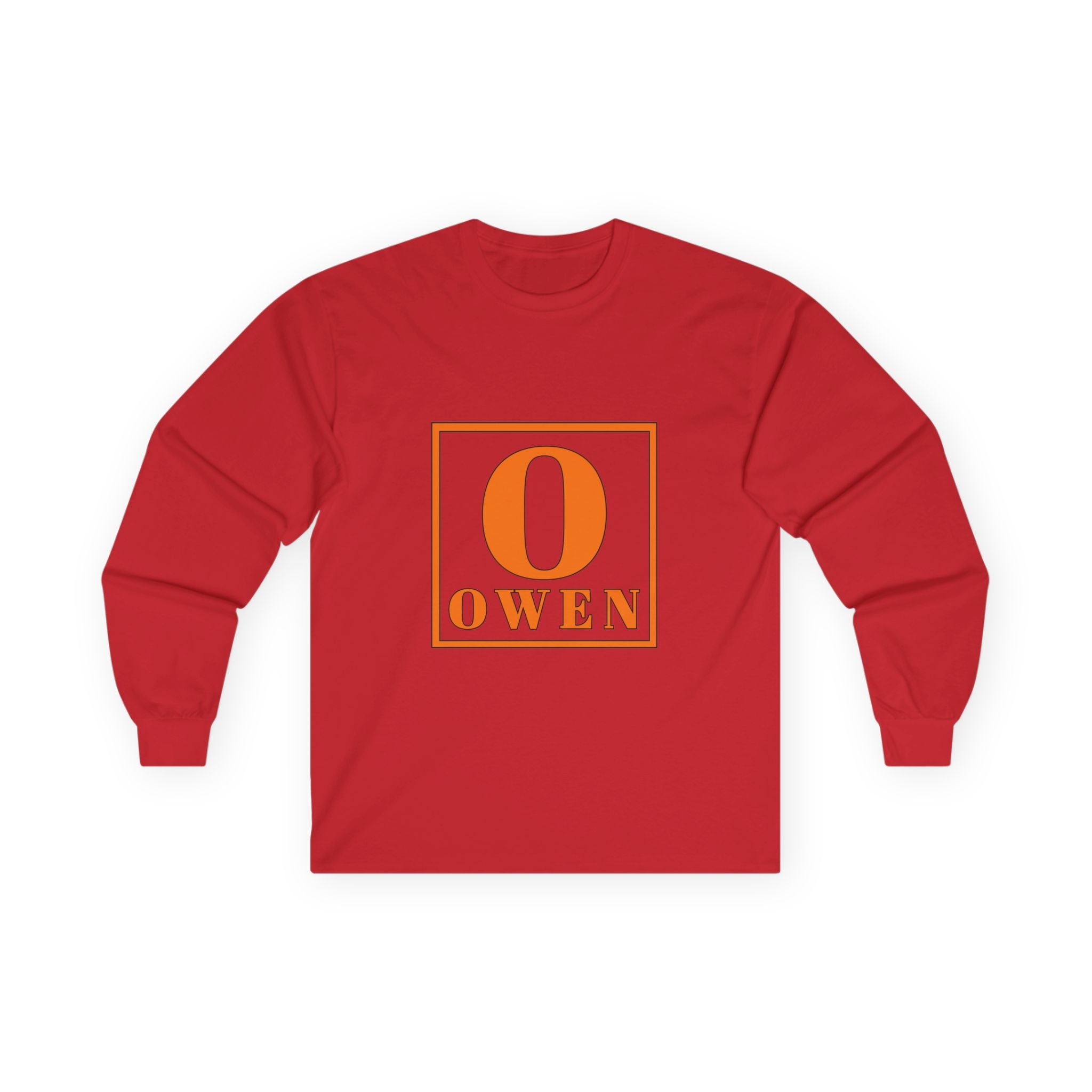 Owen Monogram Long Sleeve Tee — Personalized Initial 'O' Shirt