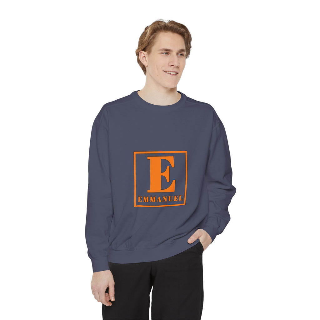 Emmanuel Monogram Sweatshirt — Classic E Letter Christian Crewneck