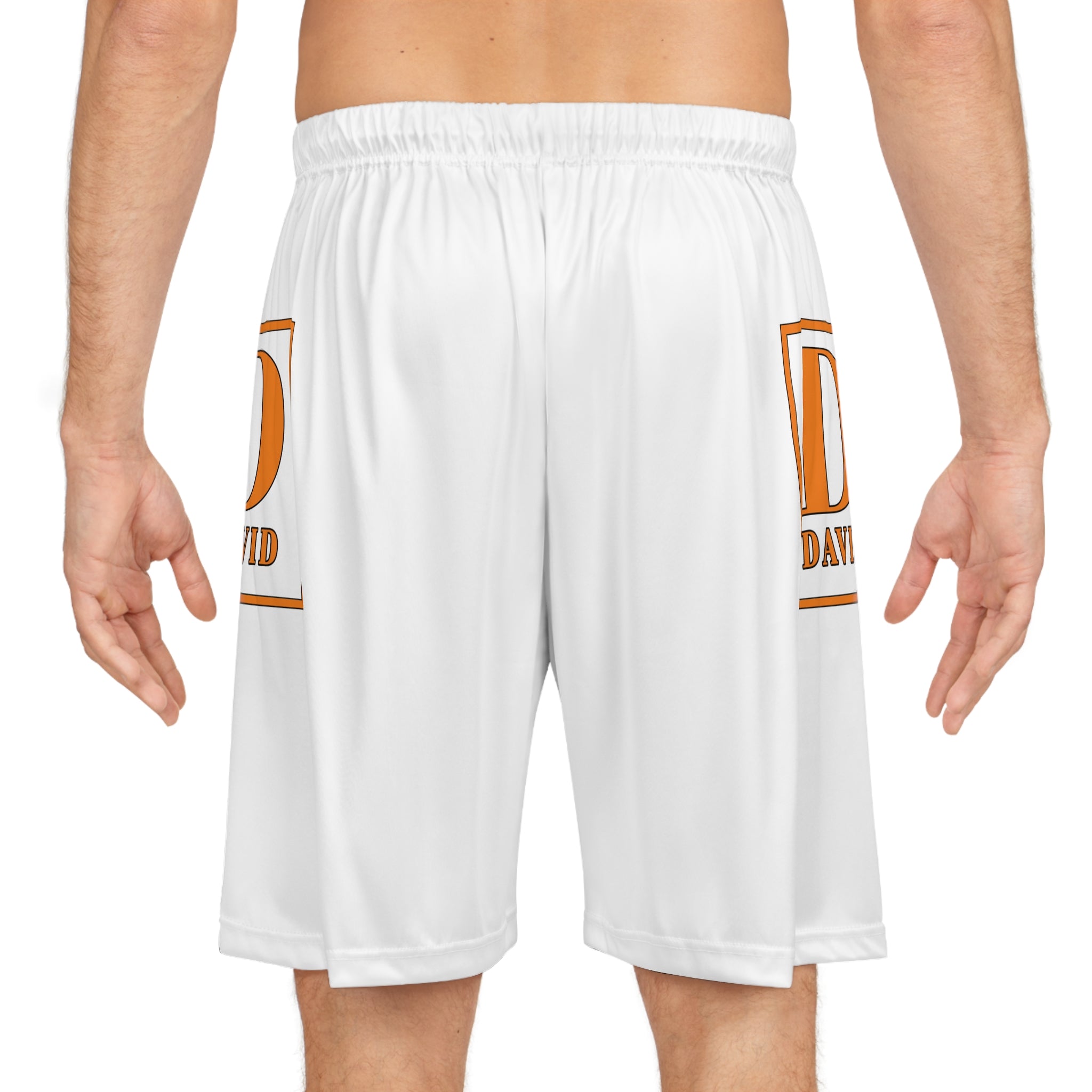 Basketball Shorts — Personalized 'D' David Logo All-Over Print Athletic Shorts