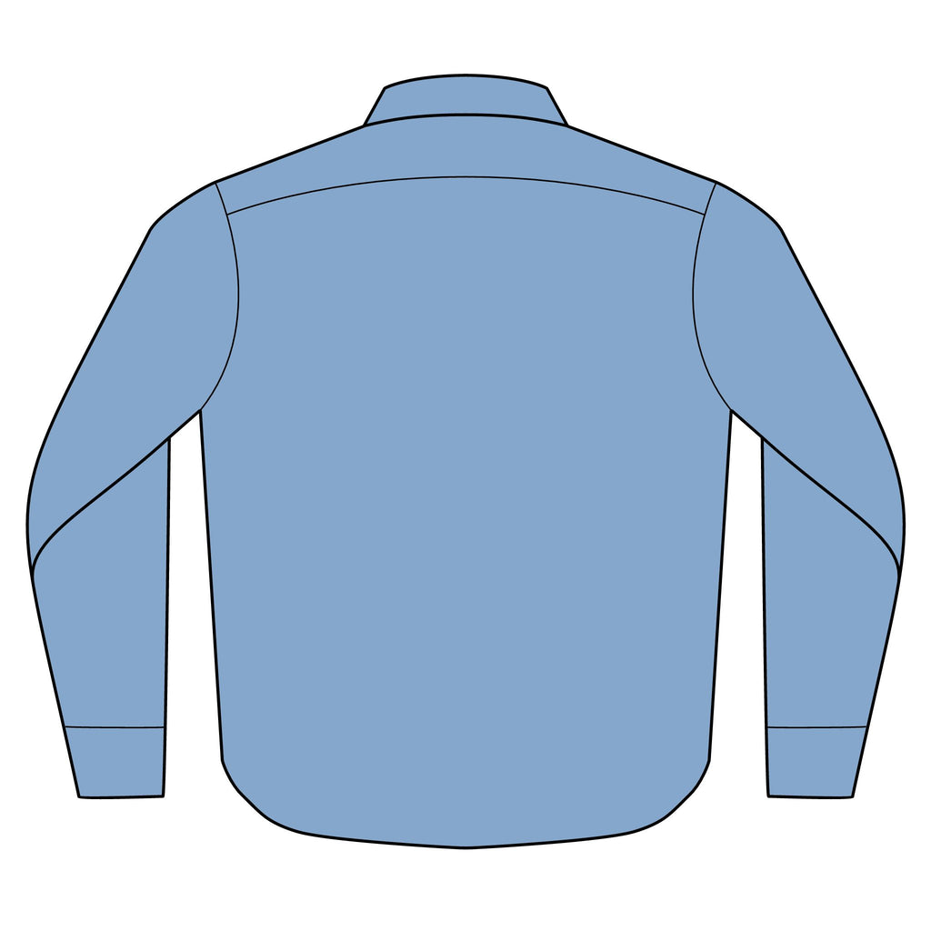 Classic Long Sleeve Denim Shirt – Lightweight Button-Up Casual Workwear