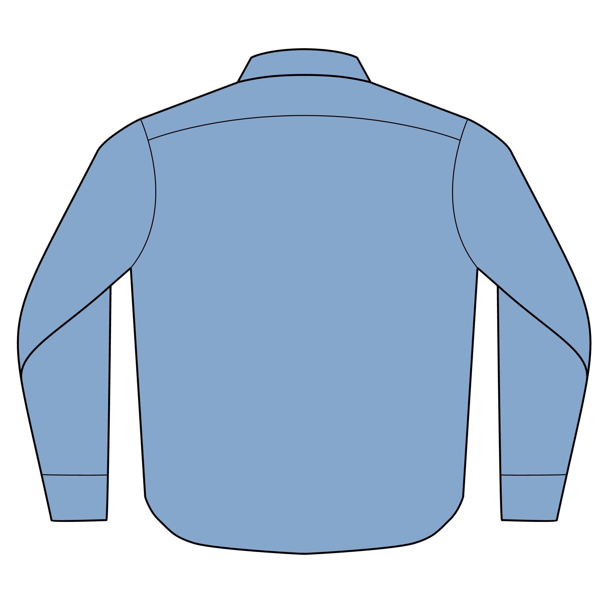 Classic Long Sleeve Denim Shirt – Lightweight Button-Up Casual Workwear