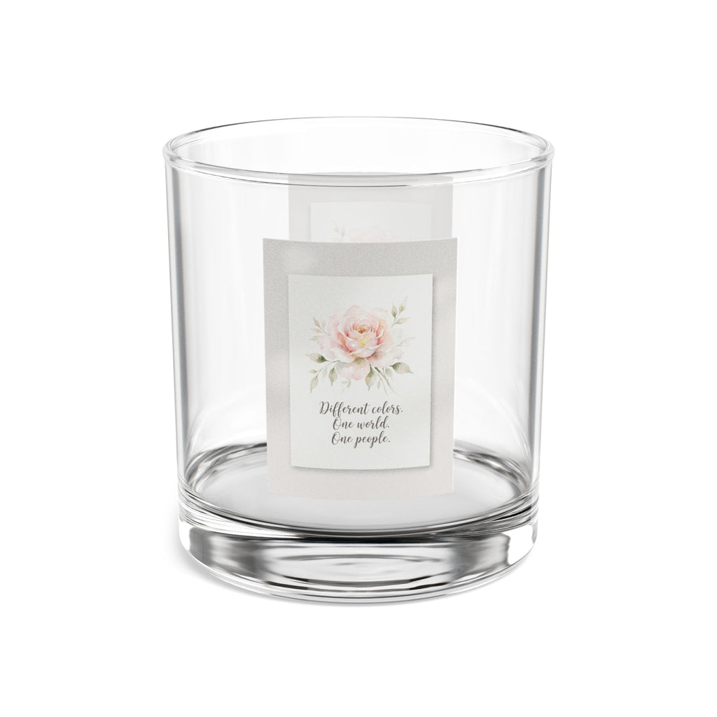 10oz Whiskey Rocks Glass — Floral Quote Barware Gift