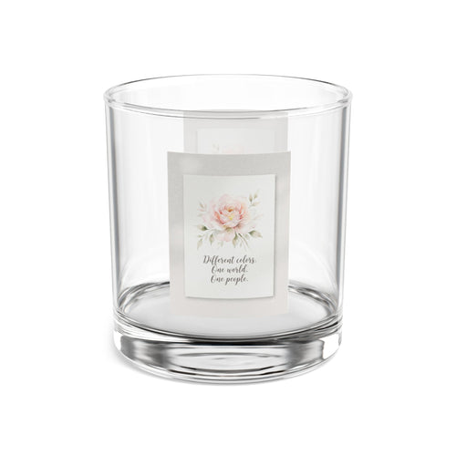 10oz Whiskey Rocks Glass — Floral Quote Barware Gift