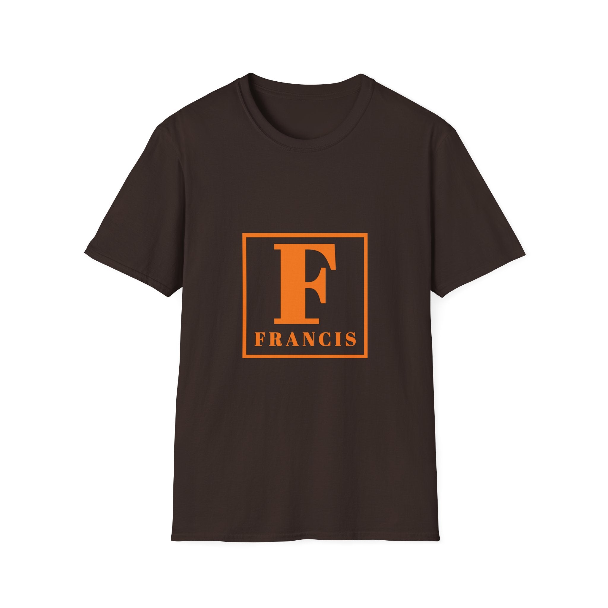 Monogram F Initial T-Shirt — Personalized 'Francis' Vintage Block Letter Tee