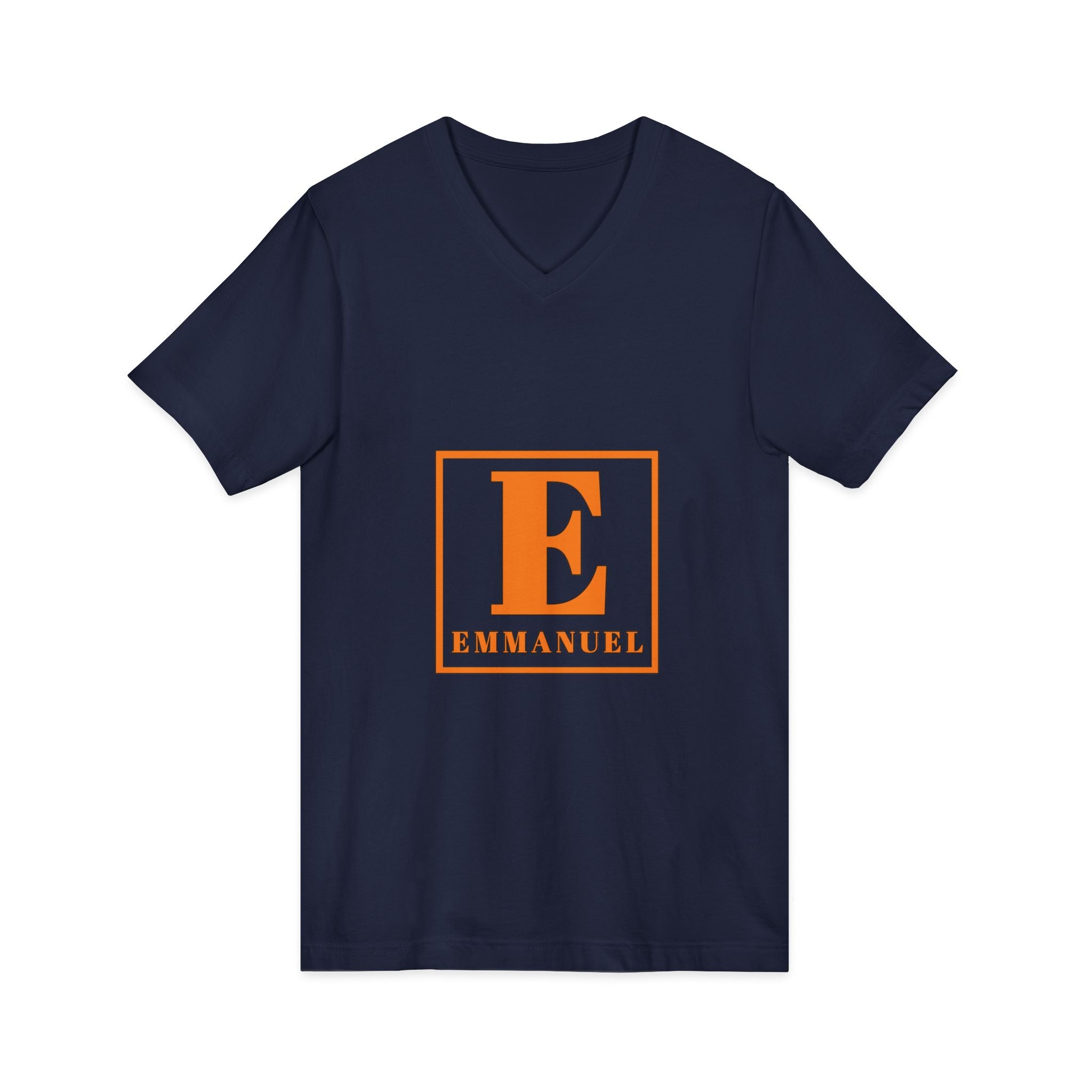 Emmanuel Monogram V-Neck Tee