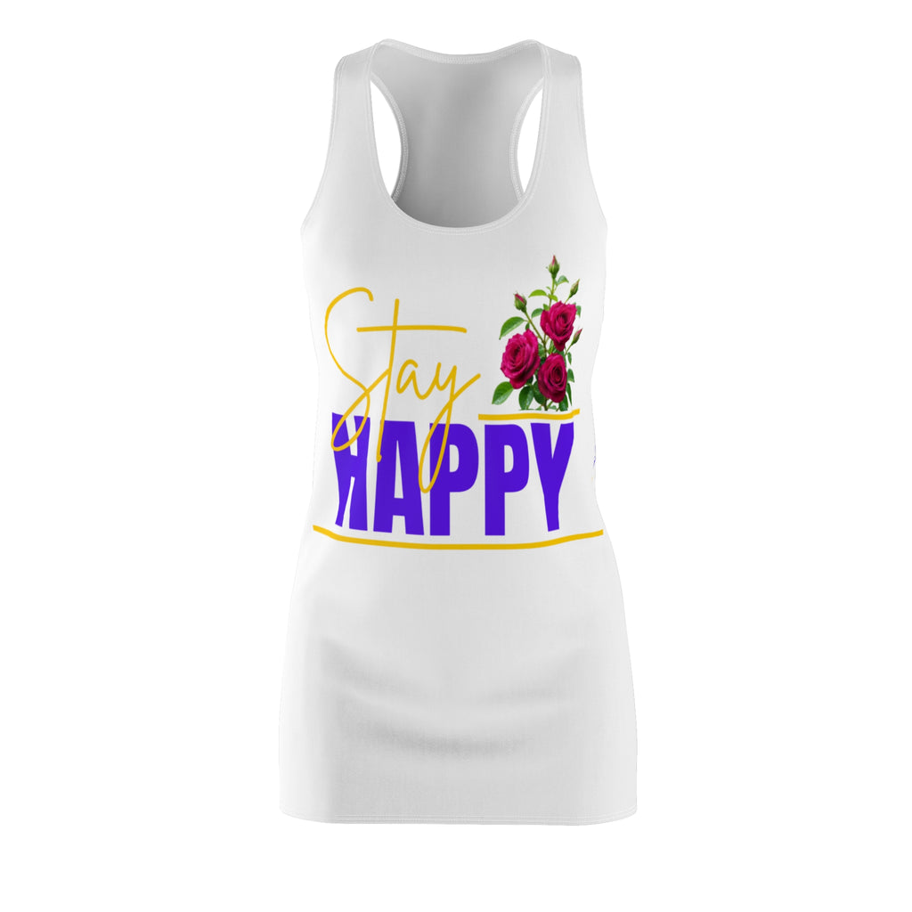 Stay Happy Floral Racerback Dress