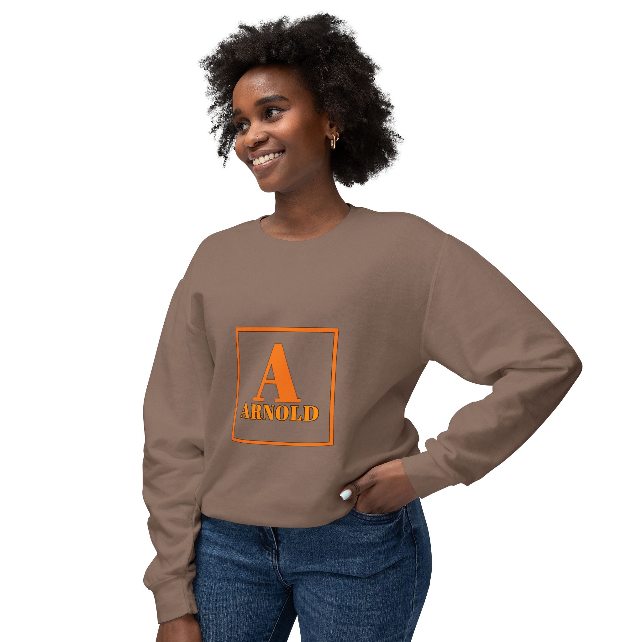 Arnold Monogram Crewneck Sweatshirt — Personalized Initial A Design