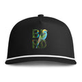 Sunwashed Rope Cap — 'BIRD' Tropical Embroidered Hat