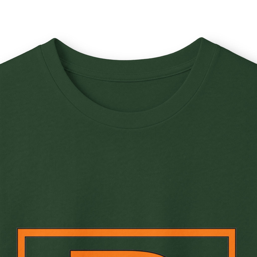 Patrick Monogram Long Sleeve Tee — Orange Block Initial P