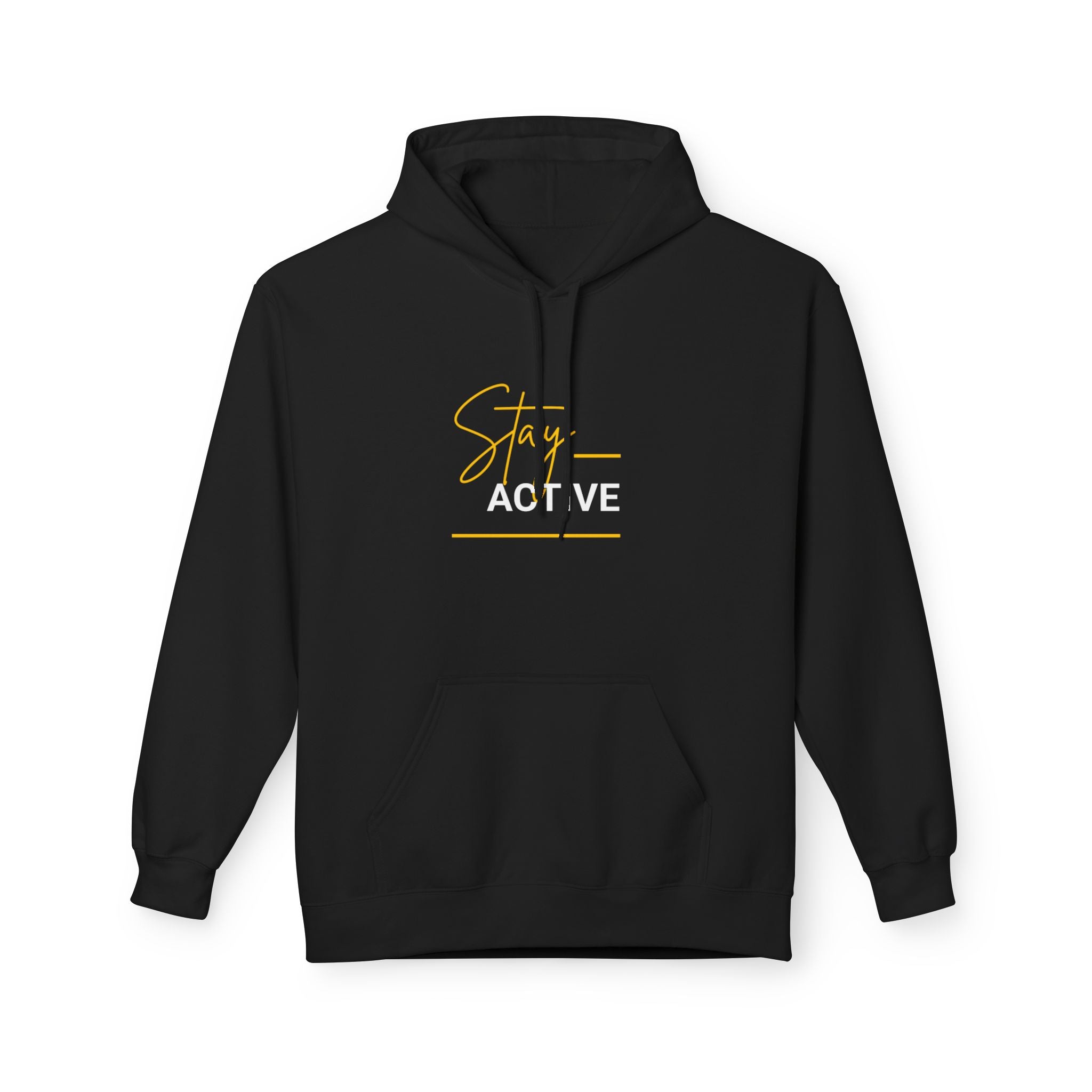 Stay Golden Hoodie — Minimal Script Graphic Casual Pullover