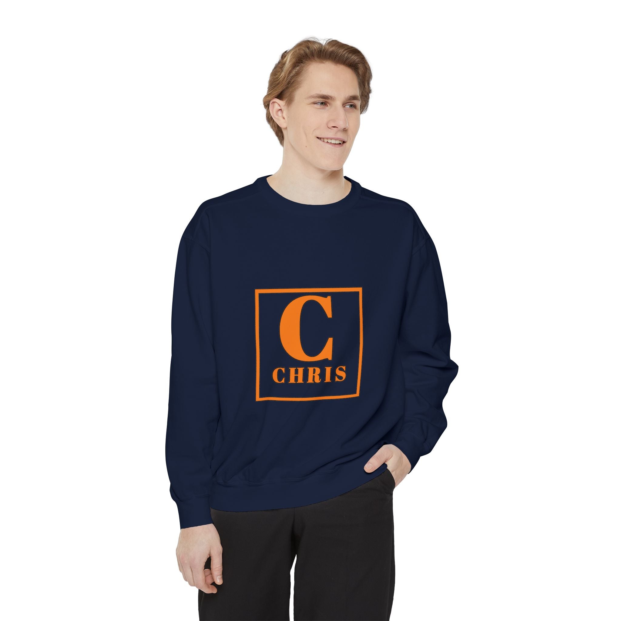 Personalized 'C' Initial Sweatshirt — Chris Monogram Crewneck