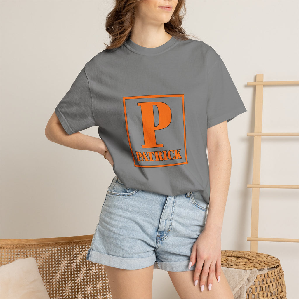Patrick Monogram Tee - Vintage Block P Initial T-Shirt