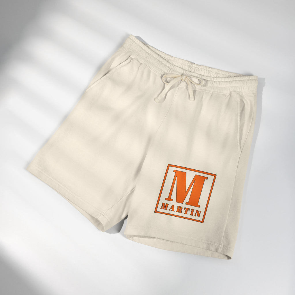 Martin Monogram Sweat Shorts — Lightweight Garment-Dyed Fleece
