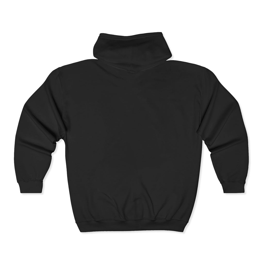 Frank Monogram Zip Hoodie — Orange Letter F Logo Full-Zip Sweatshirt