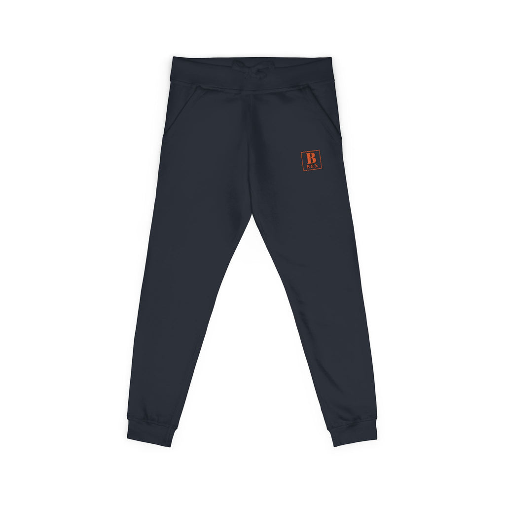 Embroidered Cozy Sweatpants — Minimal Red Crest Joggers
