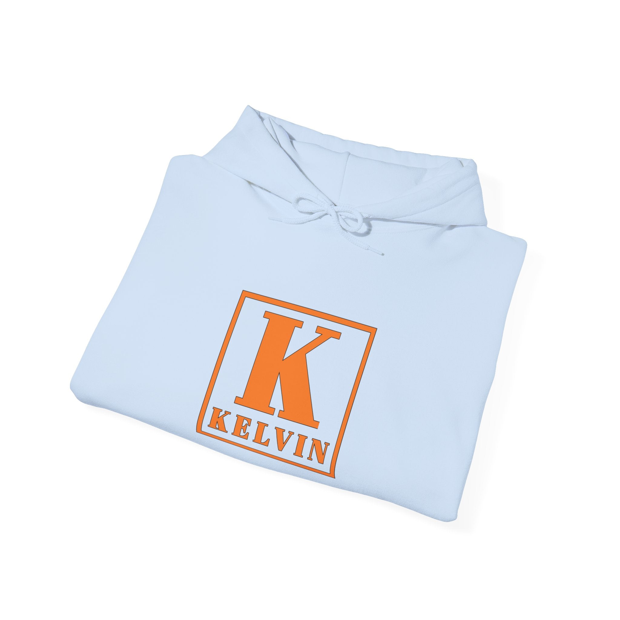 Kelvin Initial Hoodie — Monogram K Square Logo Pullover
