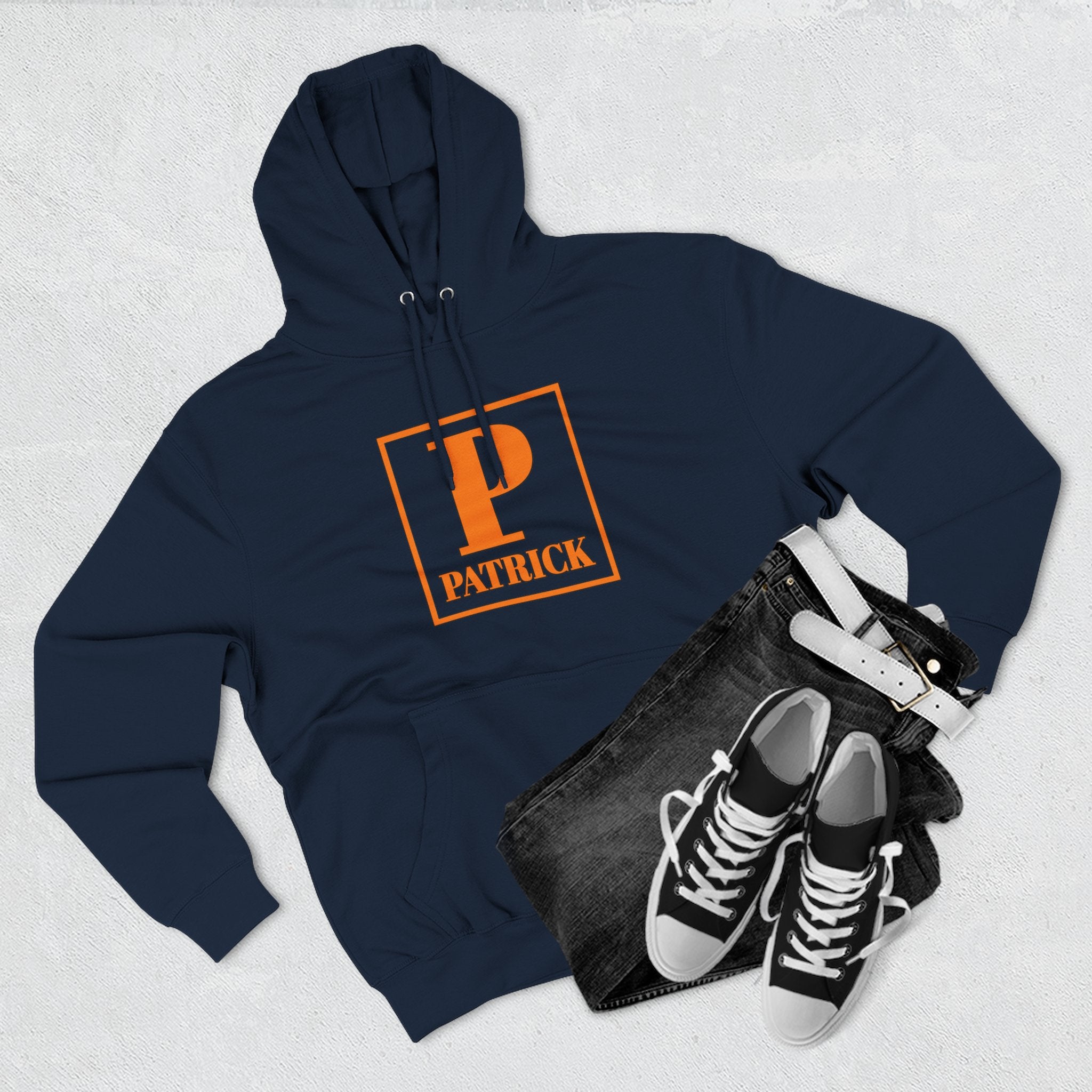 Patrick Monogram Hoodie — Personalized Initial P Letter Pullover