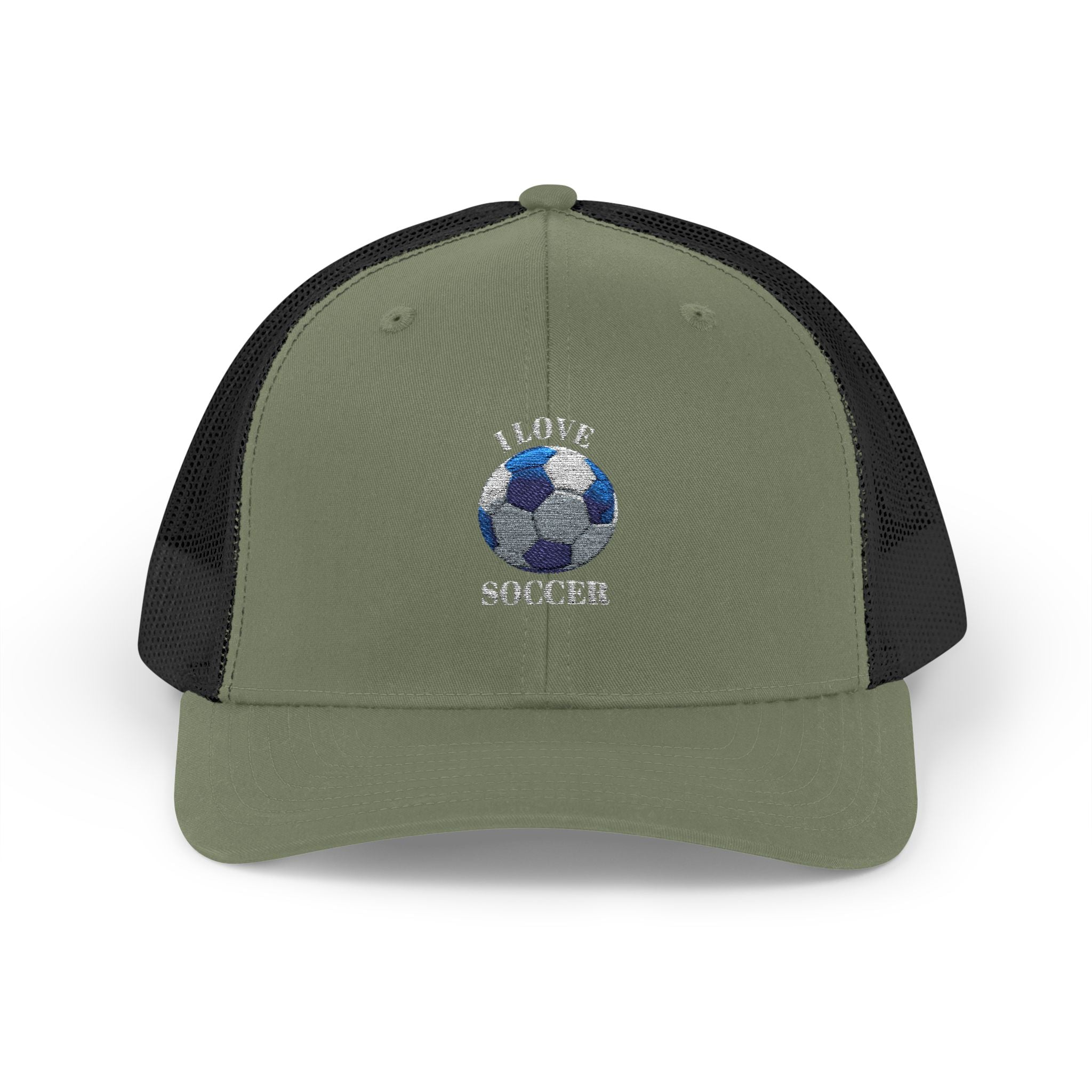 Soccer Mom Trucker Cap - Glitter Soccer Ball Snapback