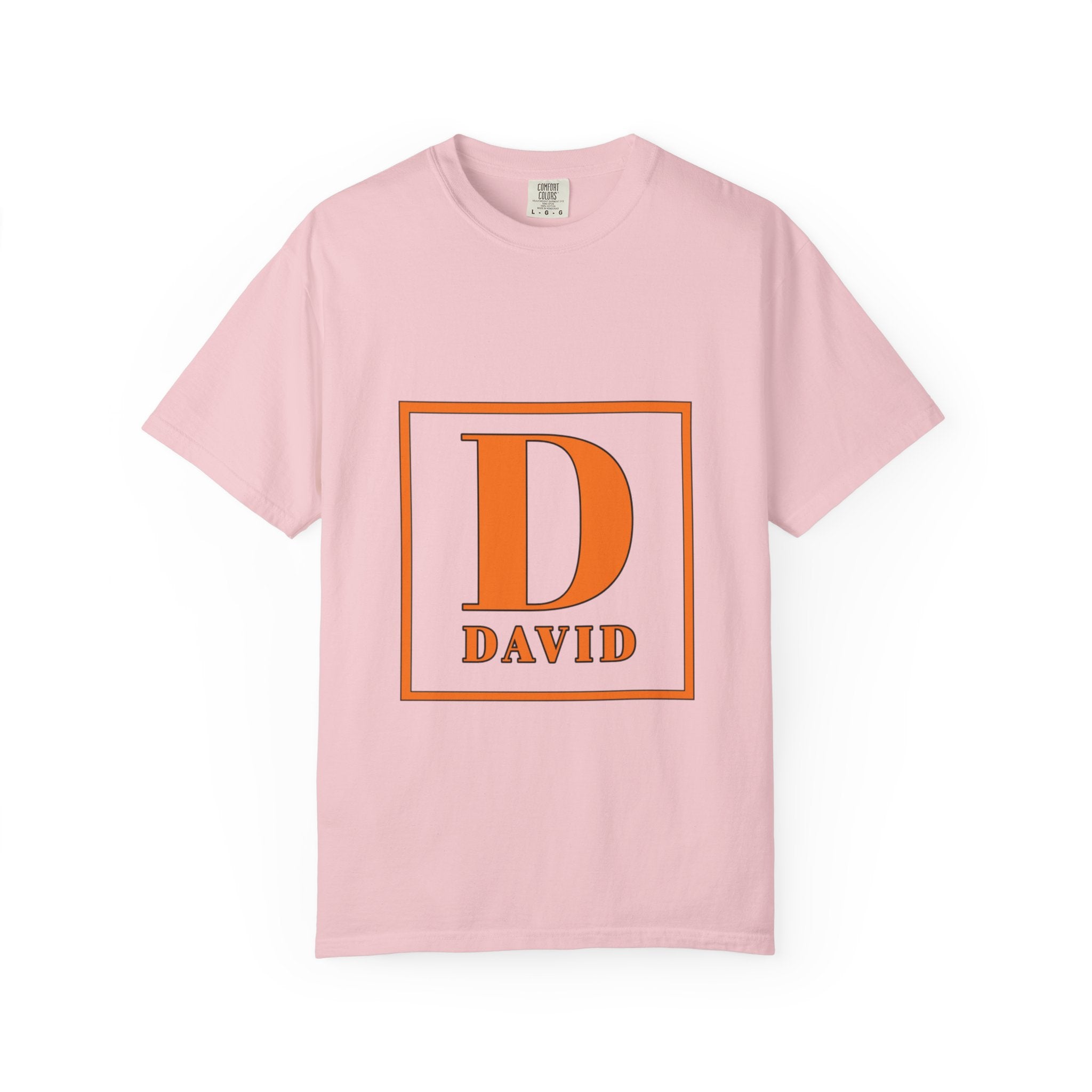 David Monogram T-Shirt — Bold Initial Box Graphic