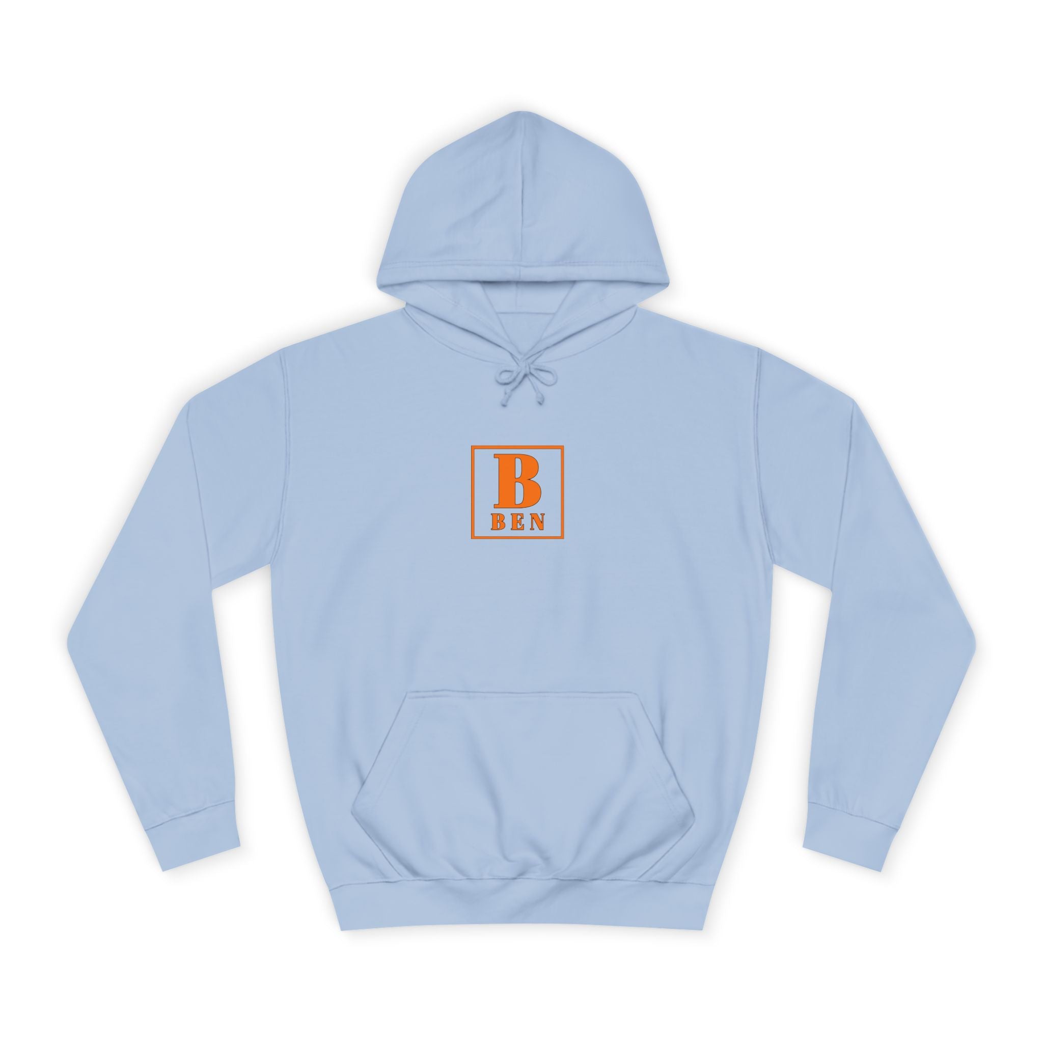Initial Monogram Hoodie — Custom 'B BEN' College-Style Pullover