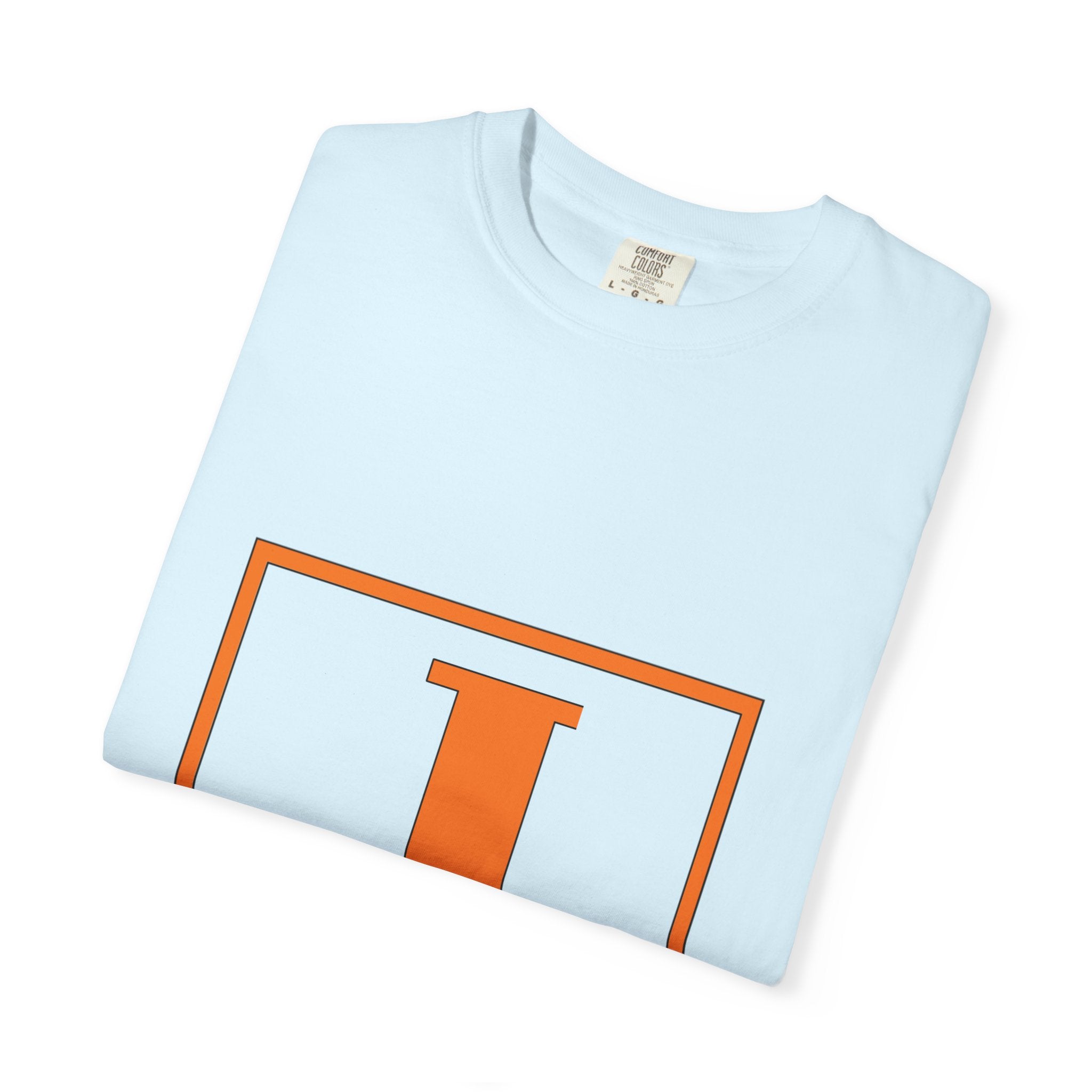 Jack Monogram T‑Shirt — Orange Initial Block Tee