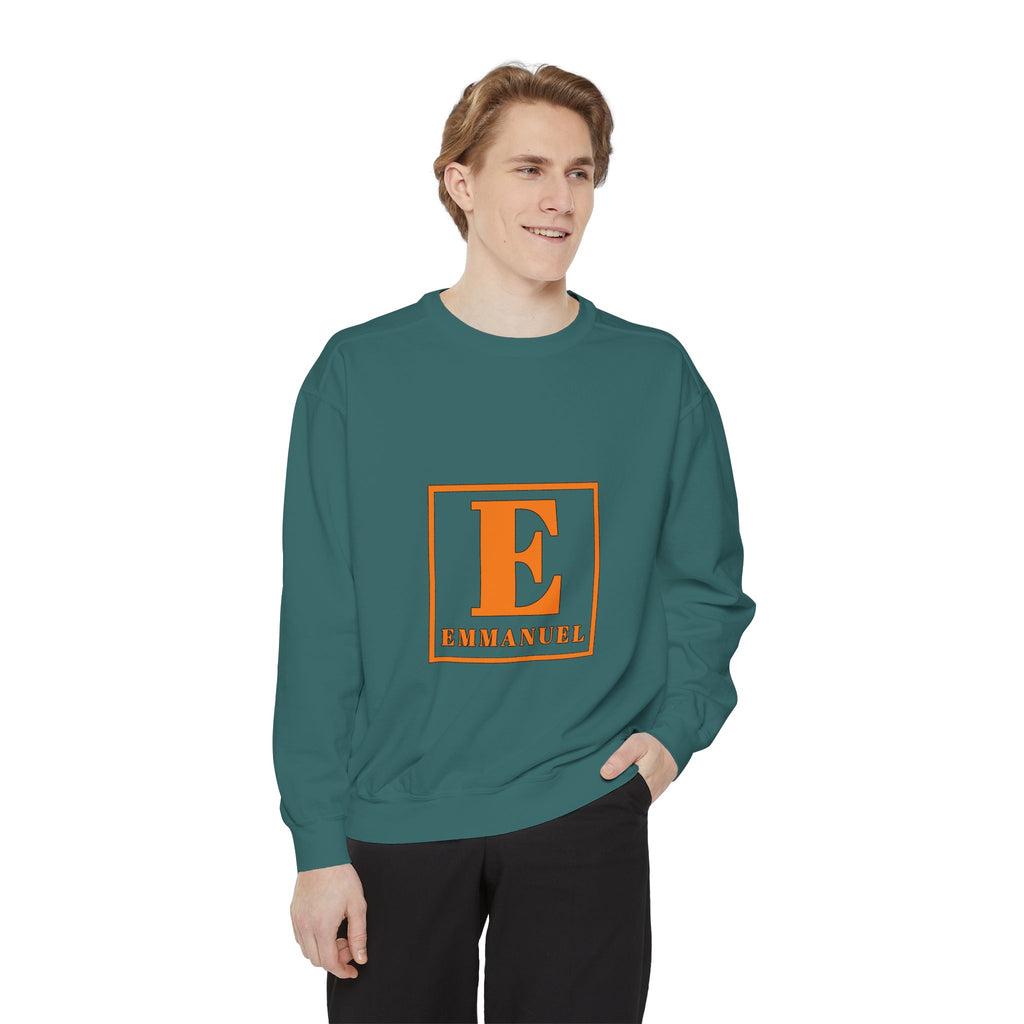 Emmanuel Monogram Sweatshirt — Classic E Letter Christian Crewneck