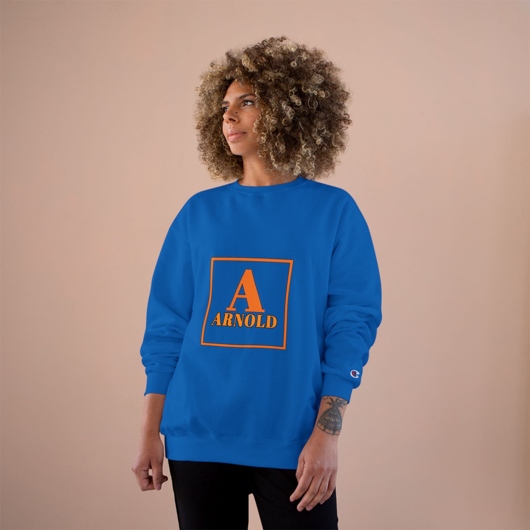 Arnold Letterman Sweatshirt – Personalized A Monogram Champion Crewneck
