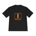 Innocent Block Letter Tee — Orange 'I' Graphic Moisture-Wicking Shirt