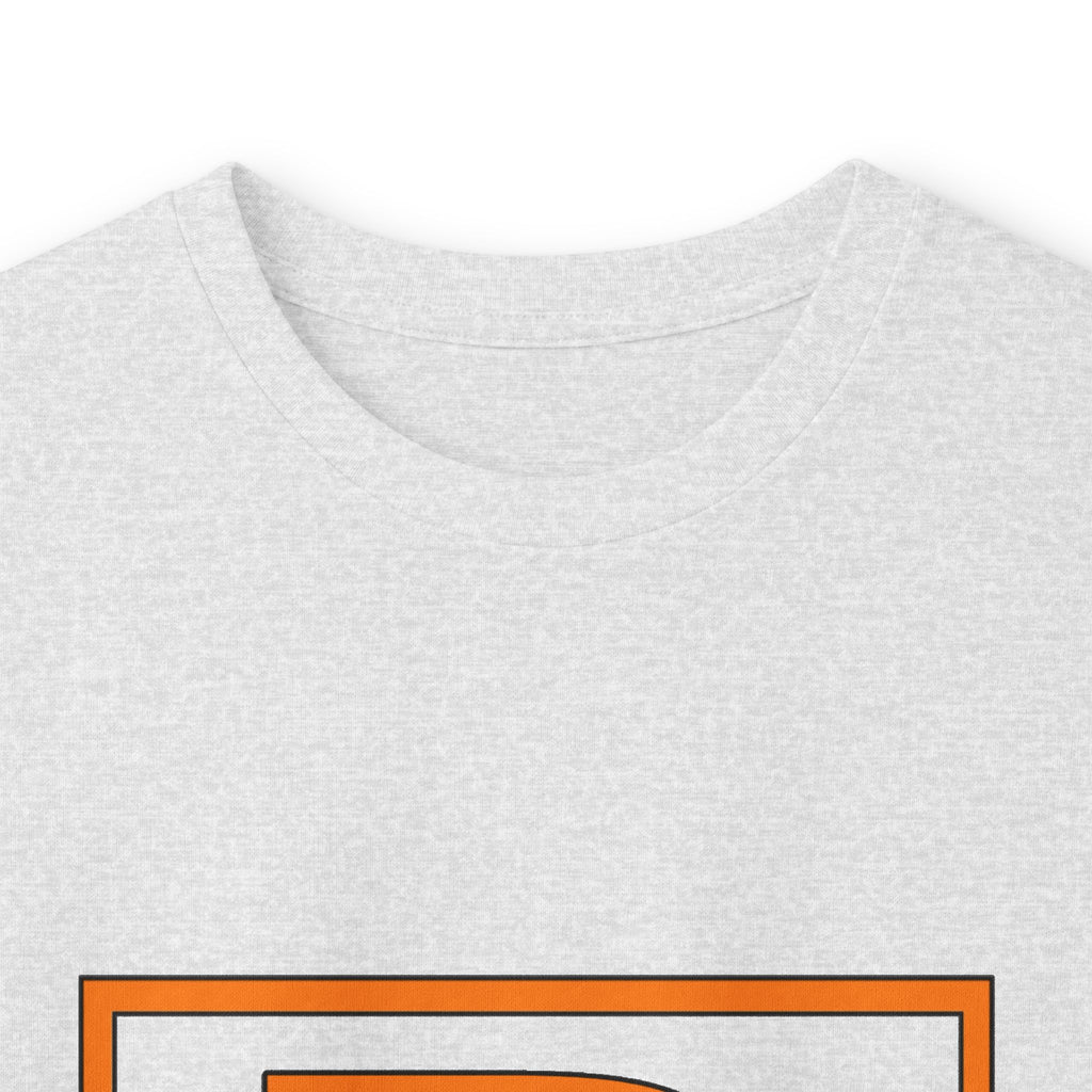 Richard Monogram Long Sleeve Tee — Retro Orange Initial R Shirt