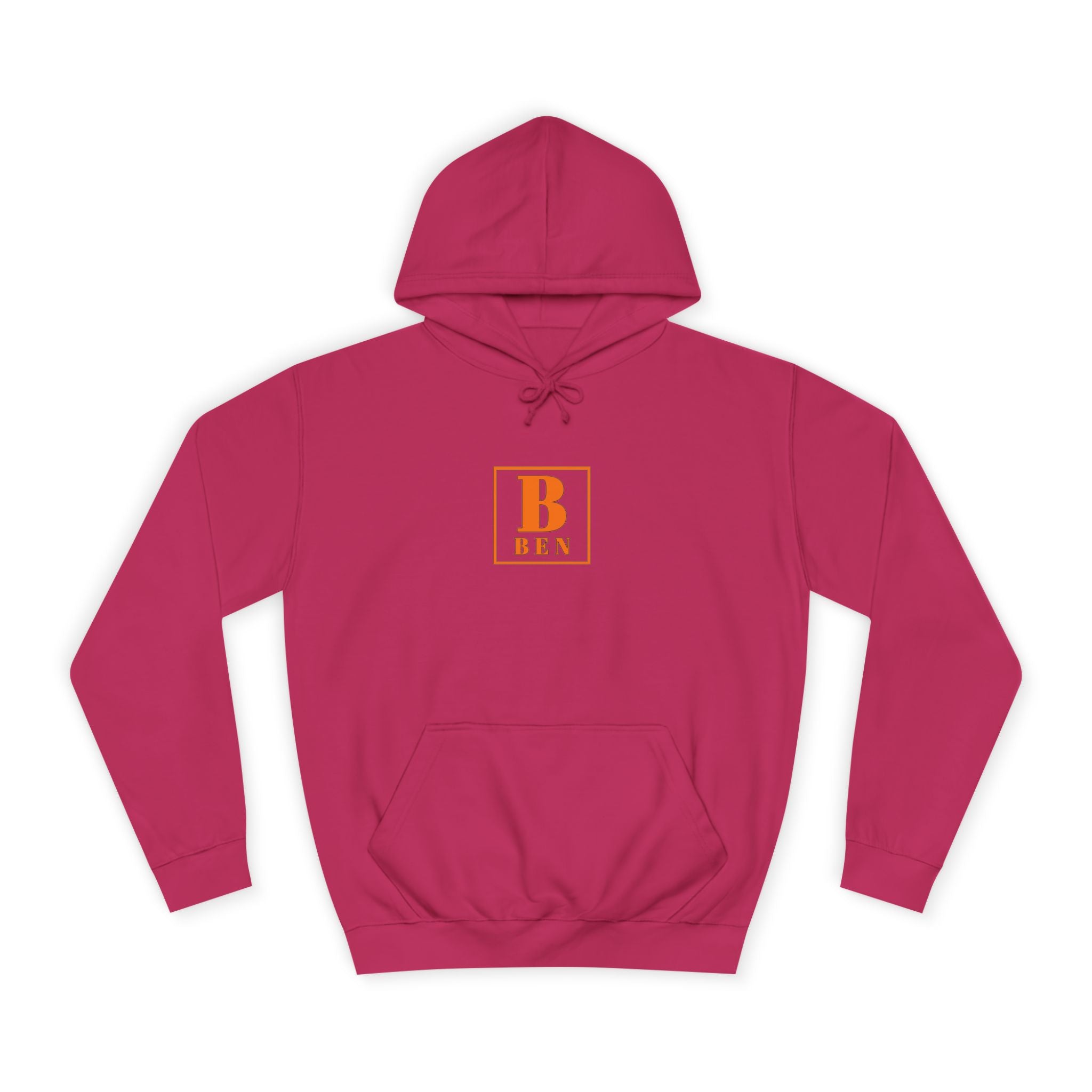 Initial Monogram Hoodie — Custom 'B BEN' College-Style Pullover
