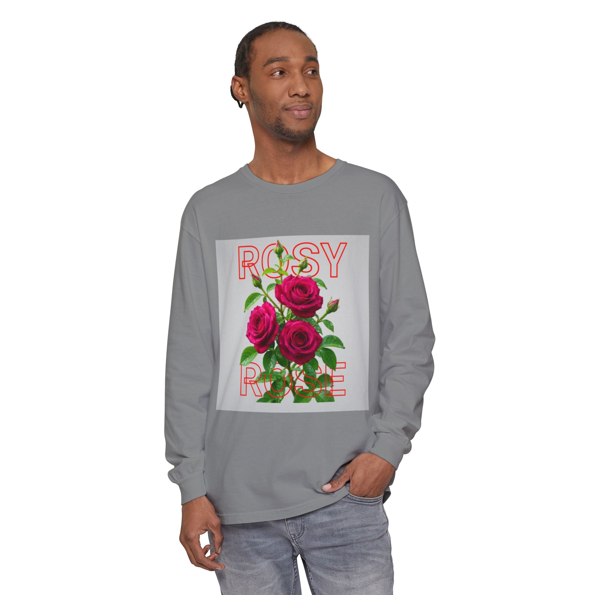 Rosy Rose Floral Long Sleeve Tee