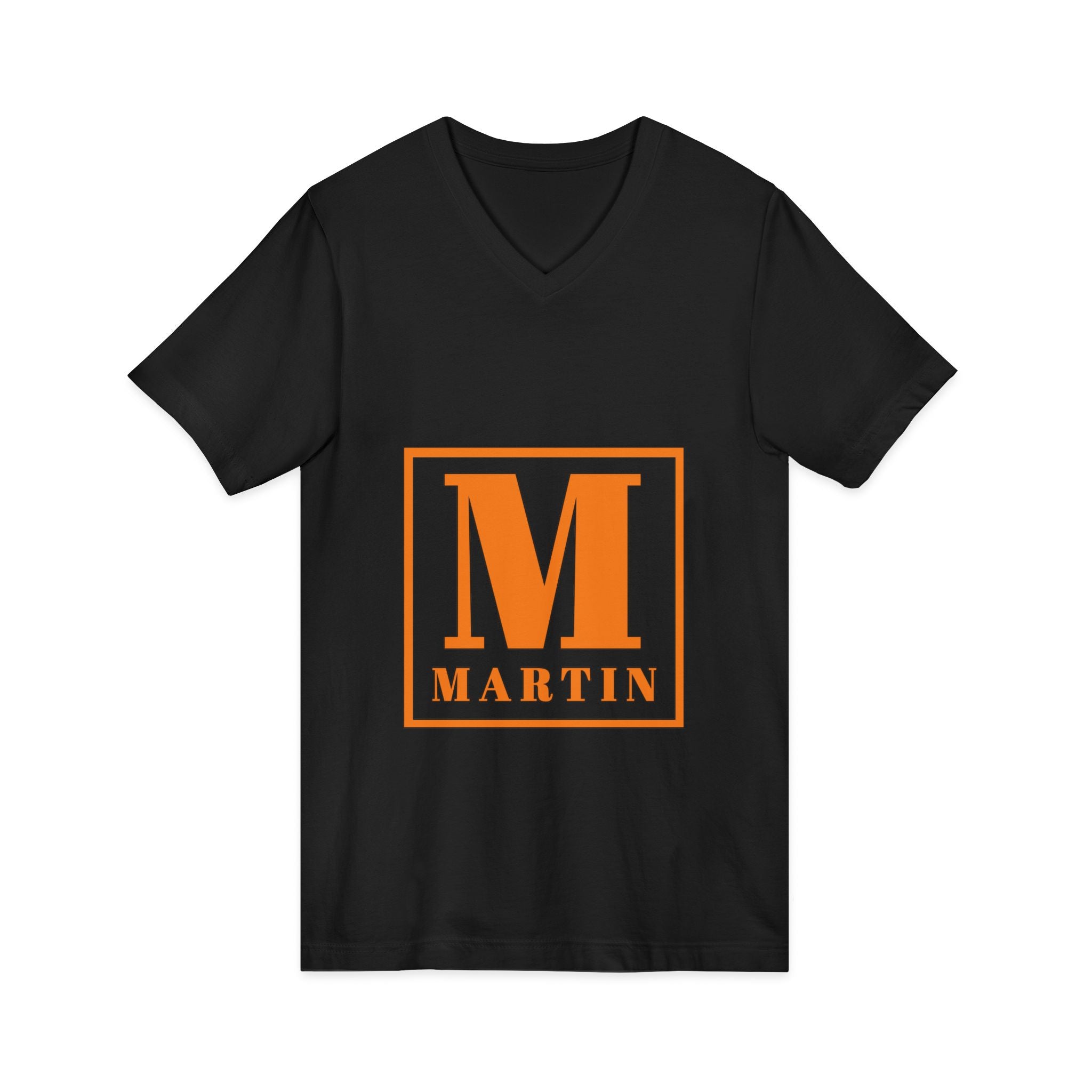 Monogram M Martin V-Neck Tee — Personalized Initial Shirt