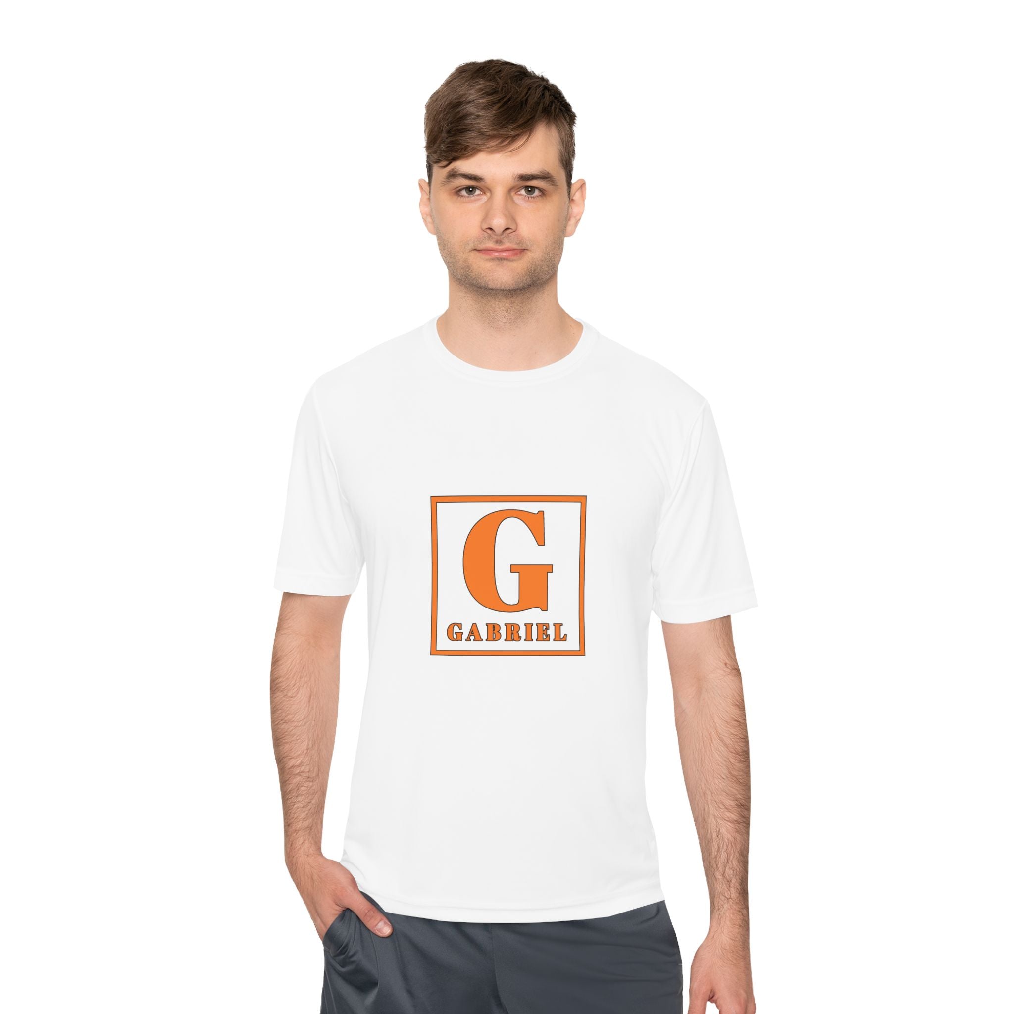 Personalized 'G' Initial Tee - Gabriel Monogram Moisture-Wicking Shirt