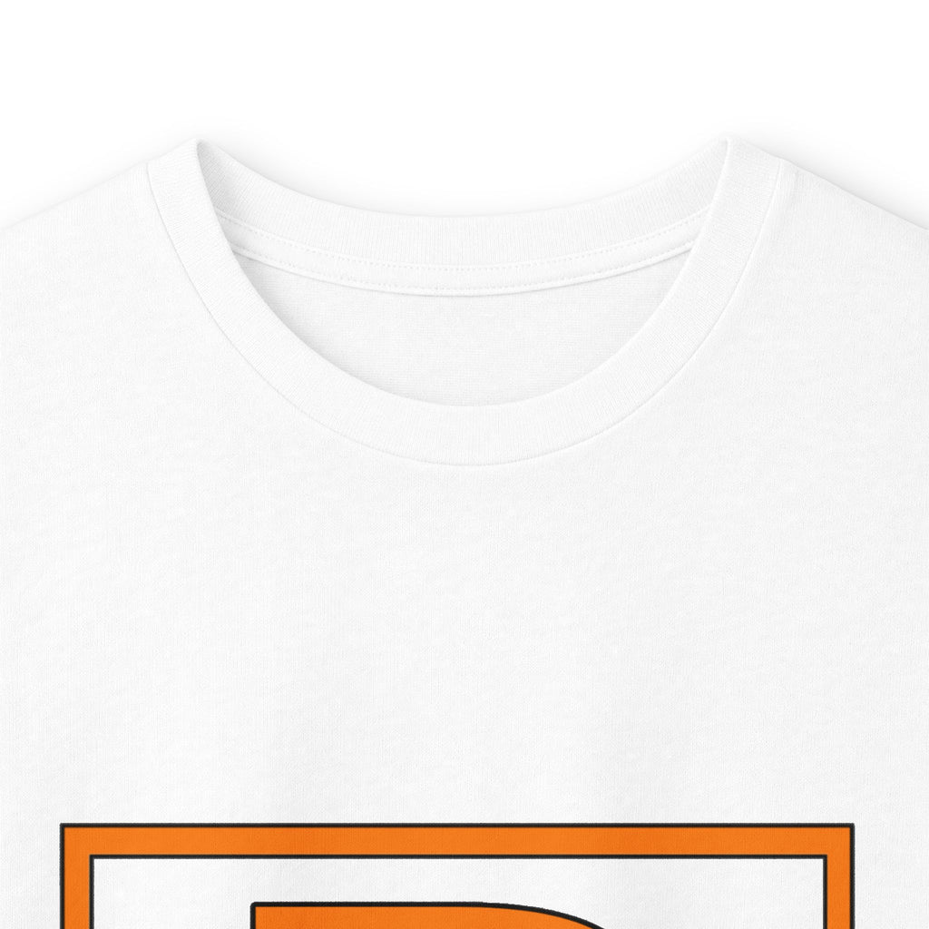 Patrick Monogram Long Sleeve Tee — Orange Block Initial P