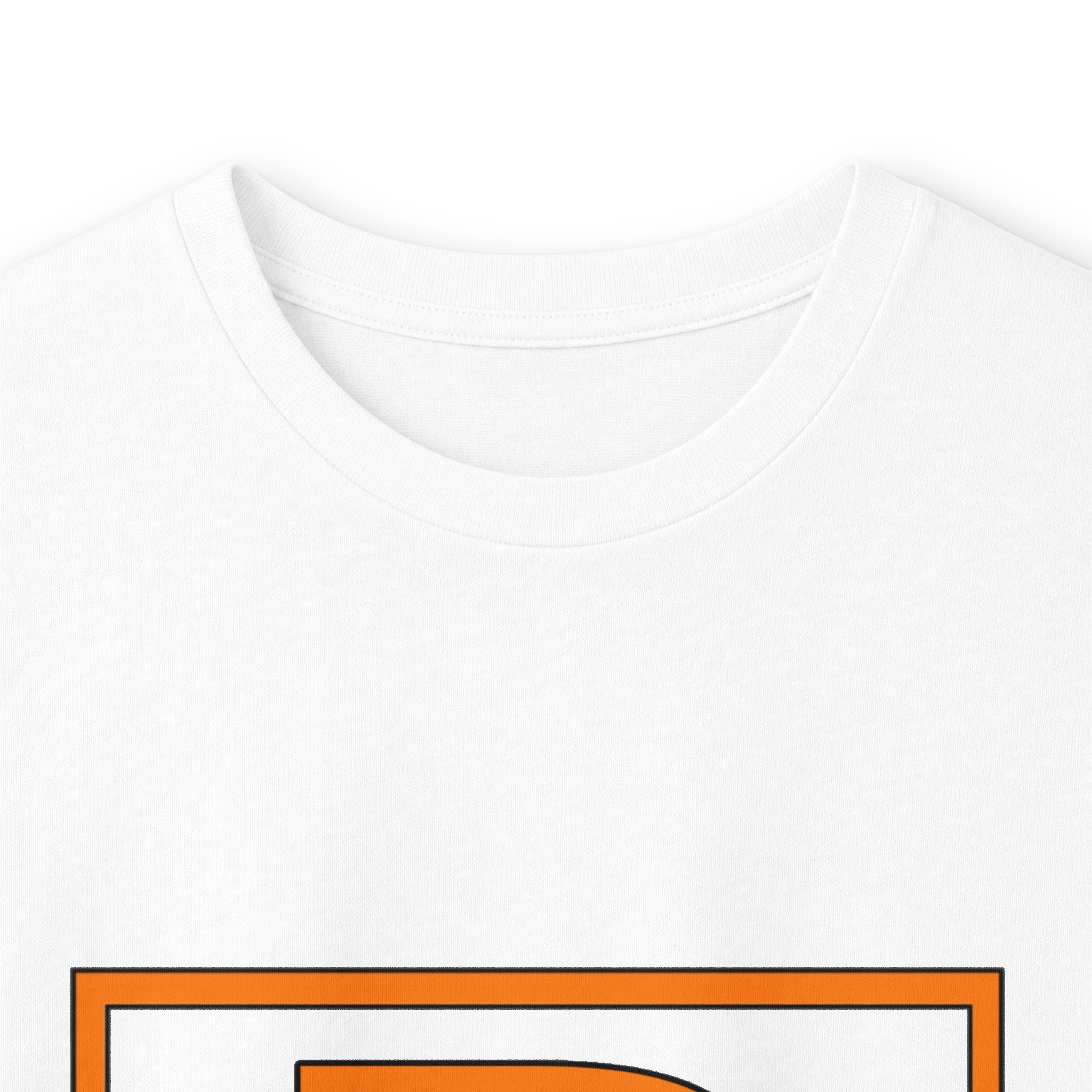 Patrick Monogram Long Sleeve Tee — Orange Block Initial P