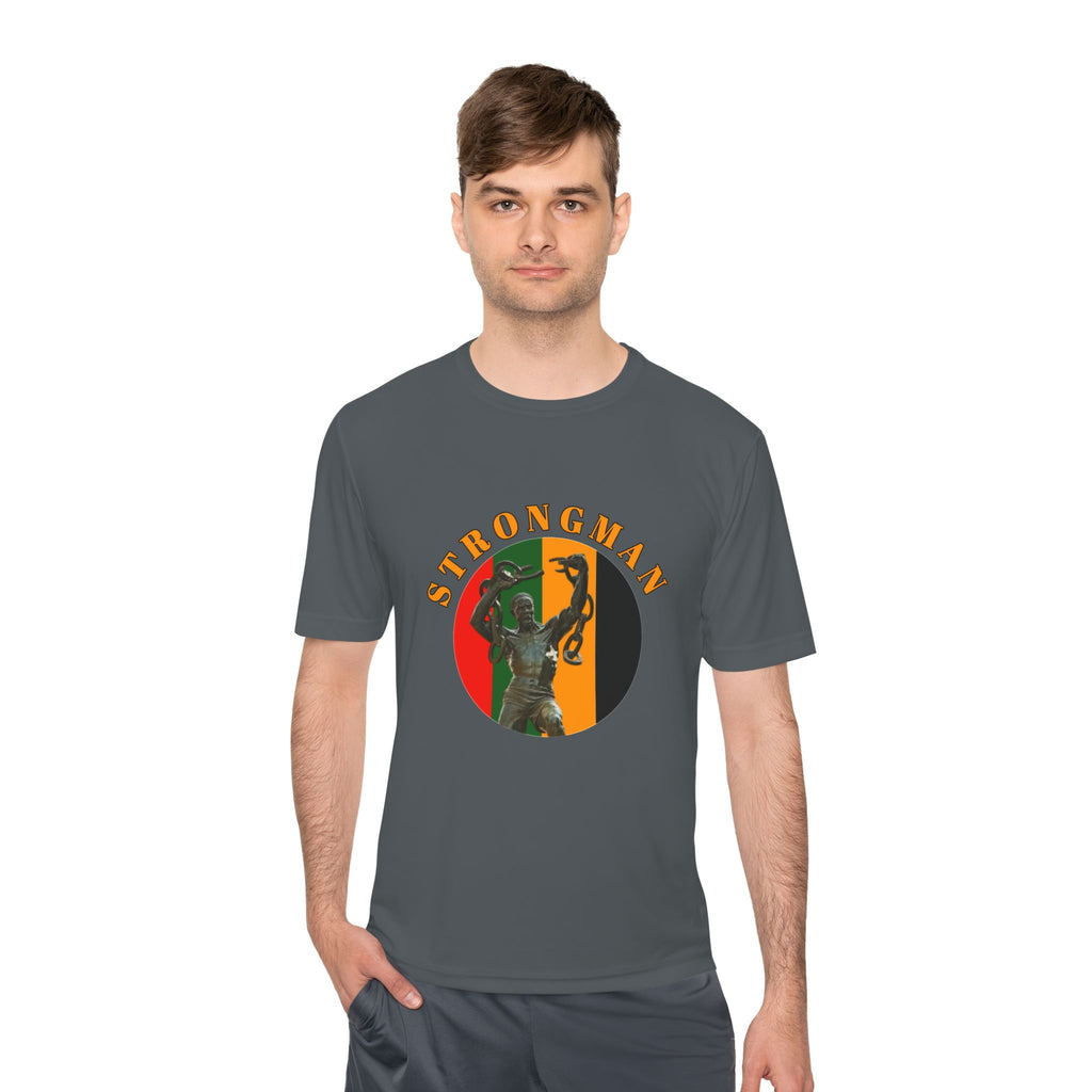 Strongman Kettlebell Tee — Athletic Moisture‑Wicking Gym Shirt