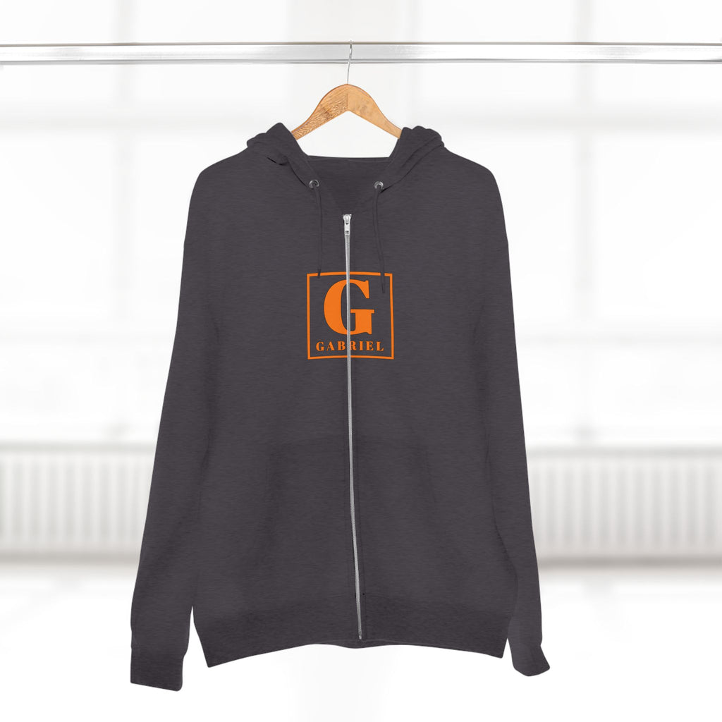 Gabriel Monogram Zip Hoodie — Personalized G Initial Sweatshirt