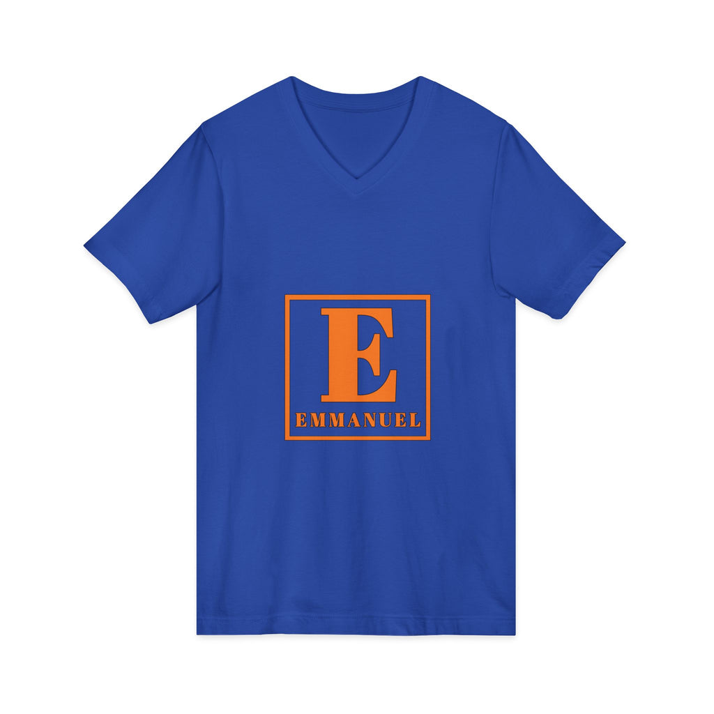 Emmanuel Monogram V-Neck Tee