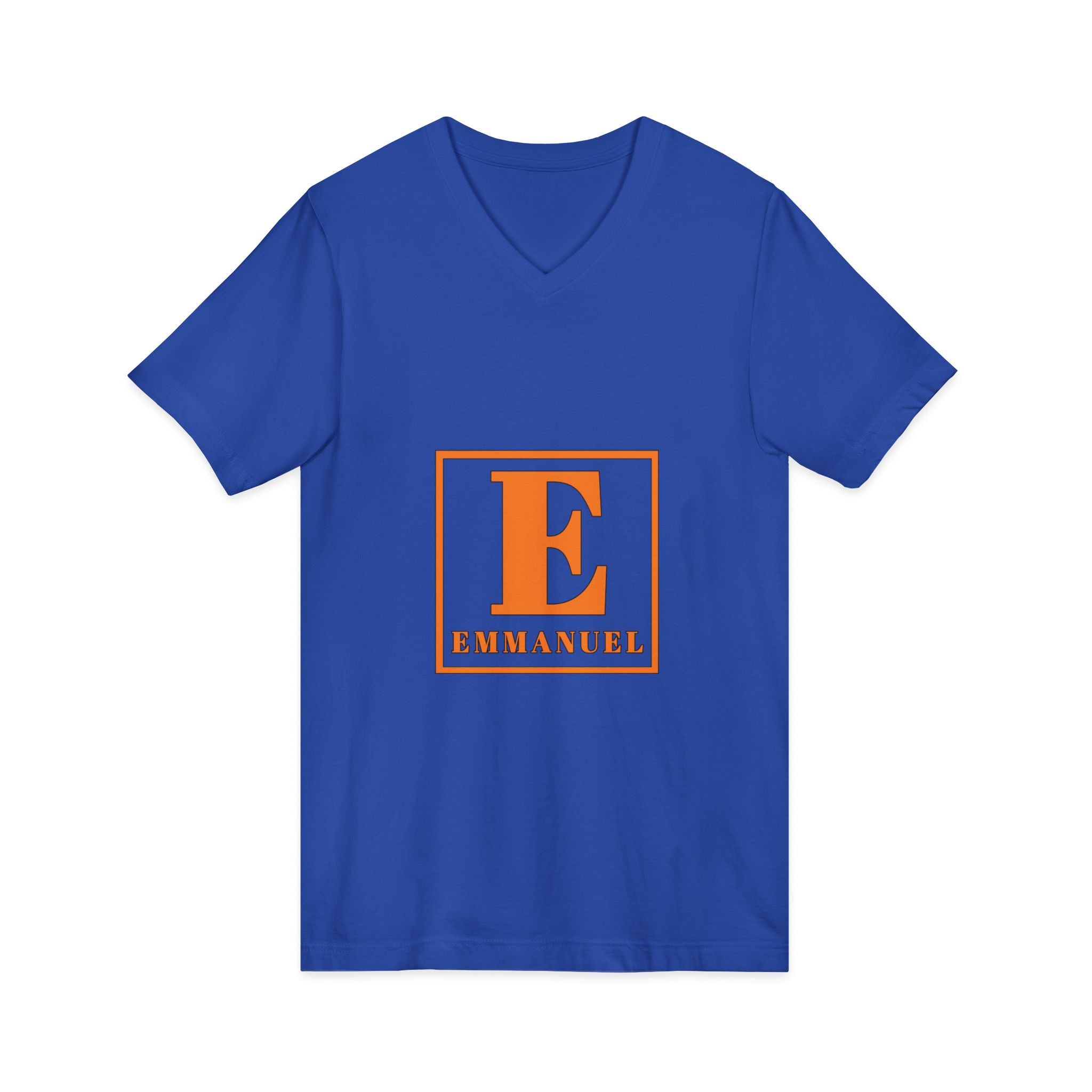 Emmanuel Monogram V-Neck Tee