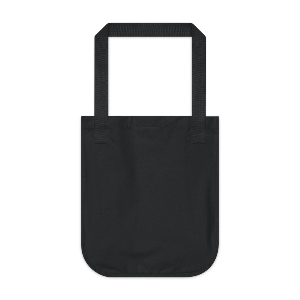 Stay Happy Floral Tote Bag – Positive Message Organic Canvas Tote