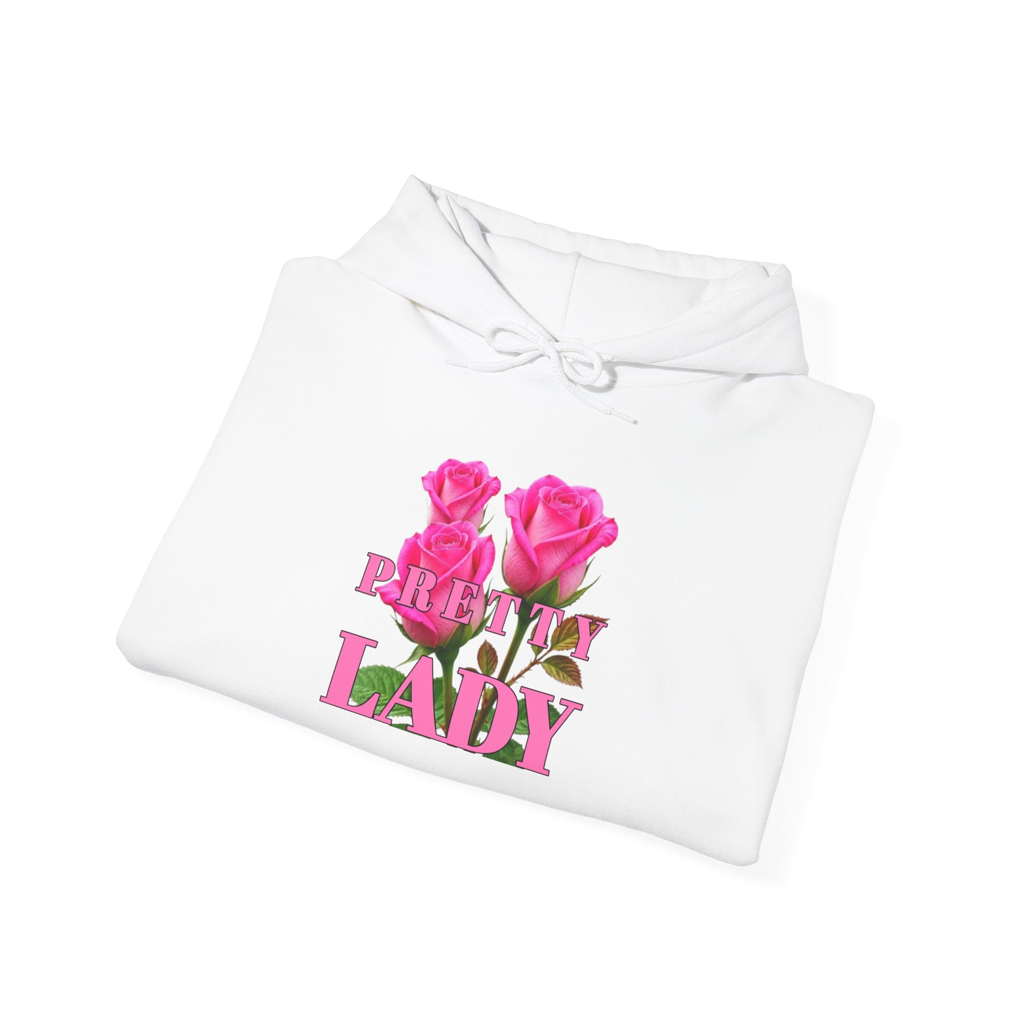 Pink Rose "Brunch Lady" Hoodie — Floral Feminine Casual Pullover