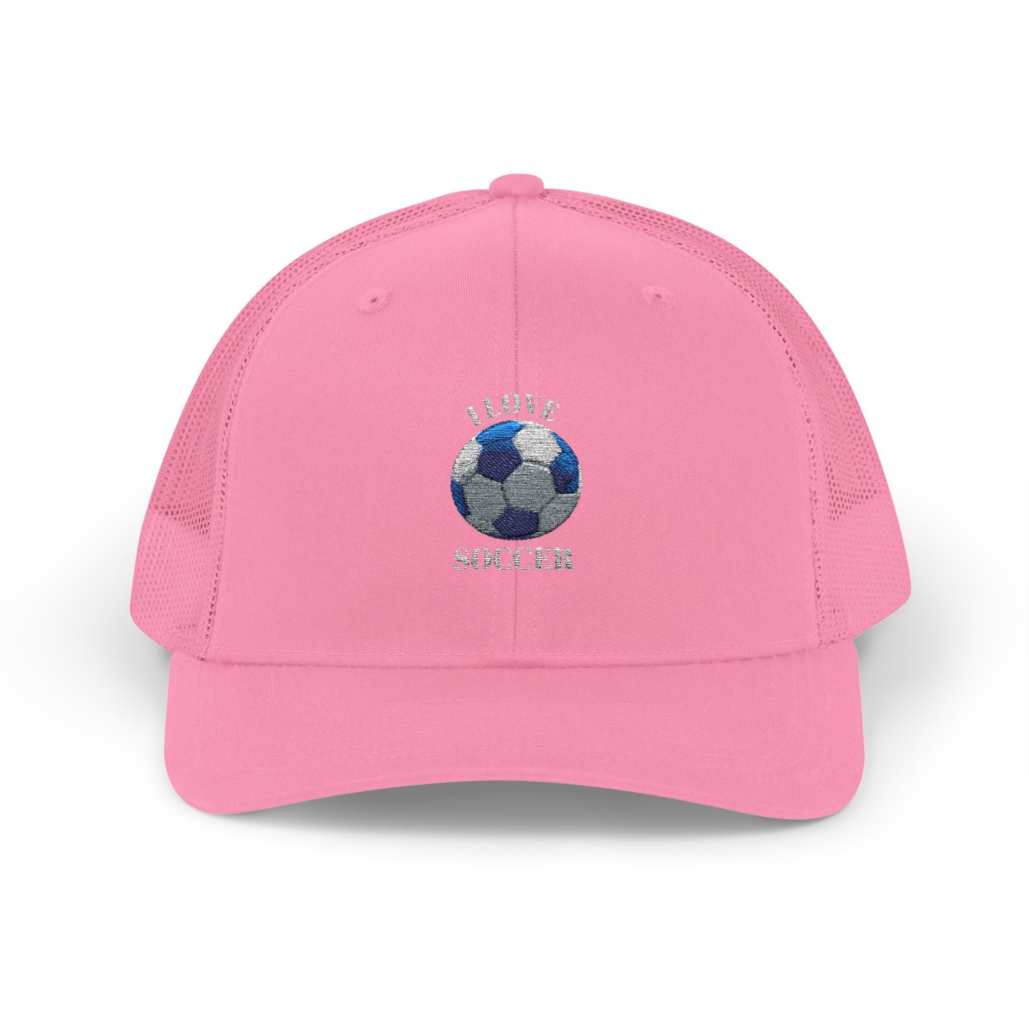 Soccer Mom Trucker Cap - Glitter Soccer Ball Snapback