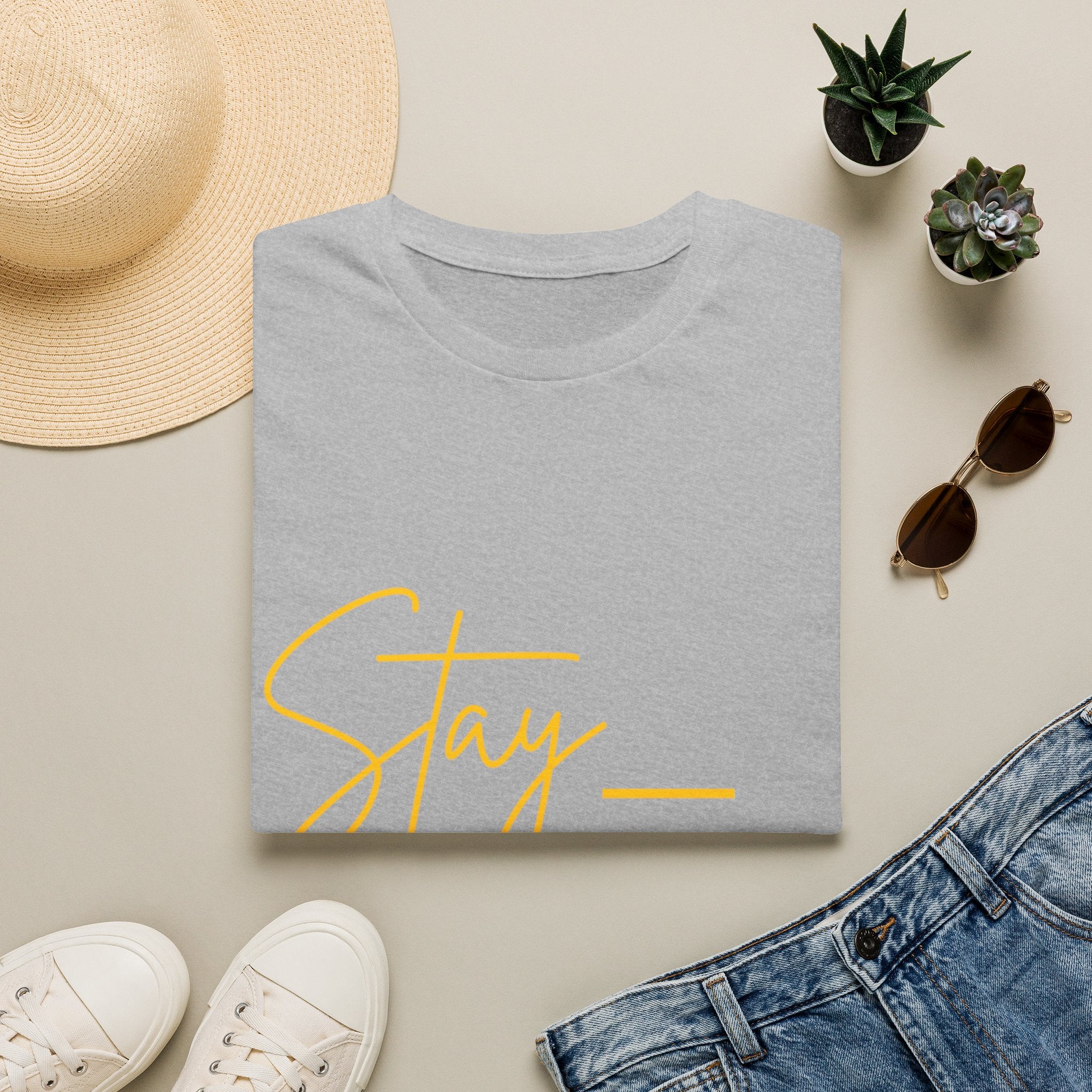 Stay Active T-Shirt — Motivational Fitness Tee
