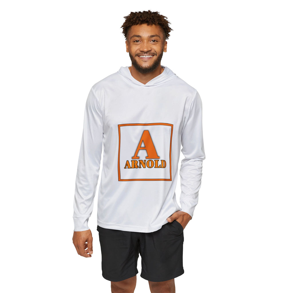 Arnold Letterman Hoodie — Personalized Initial 'A' Sports Warmup Hoodie