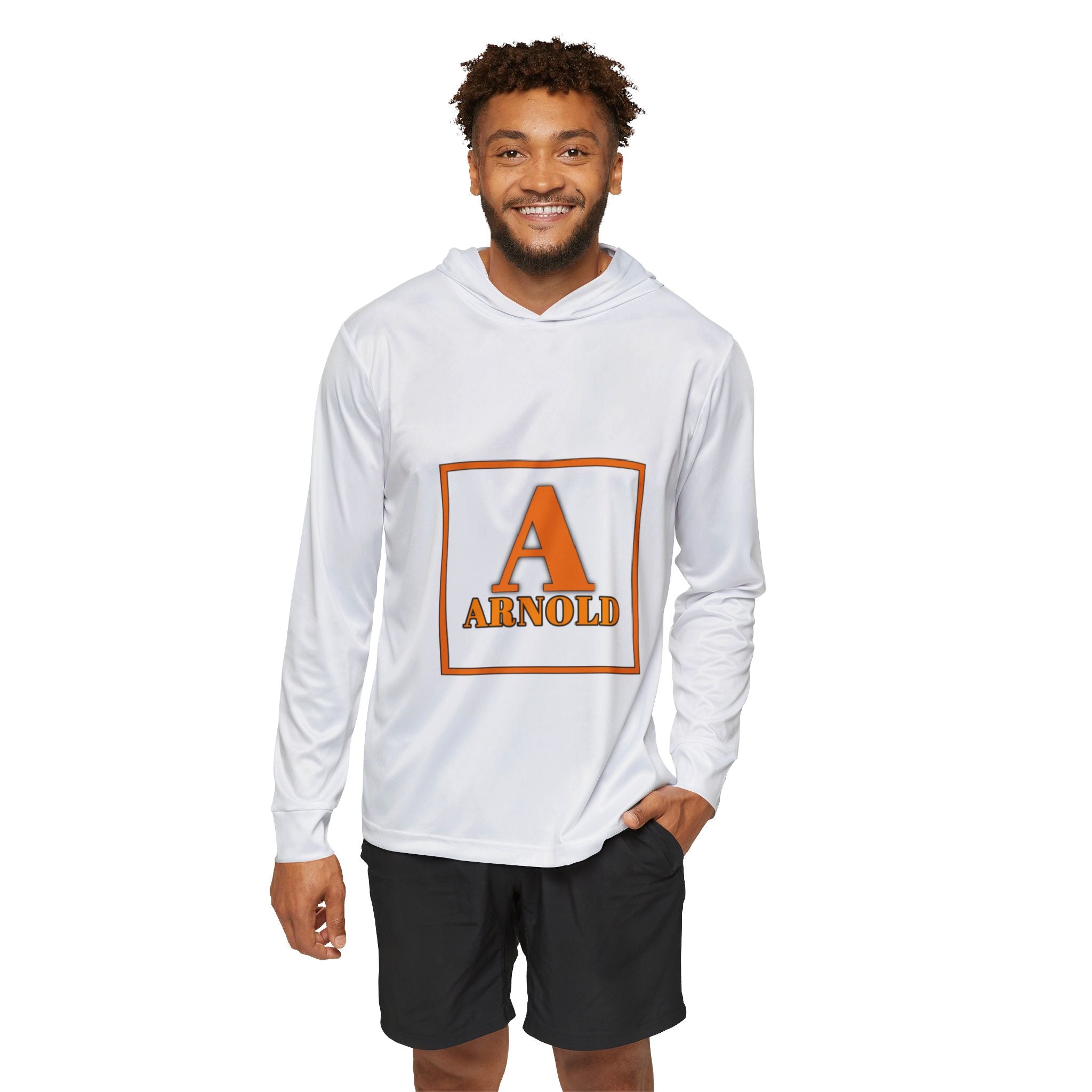 Arnold Letterman Hoodie — Personalized Initial 'A' Sports Warmup Hoodie