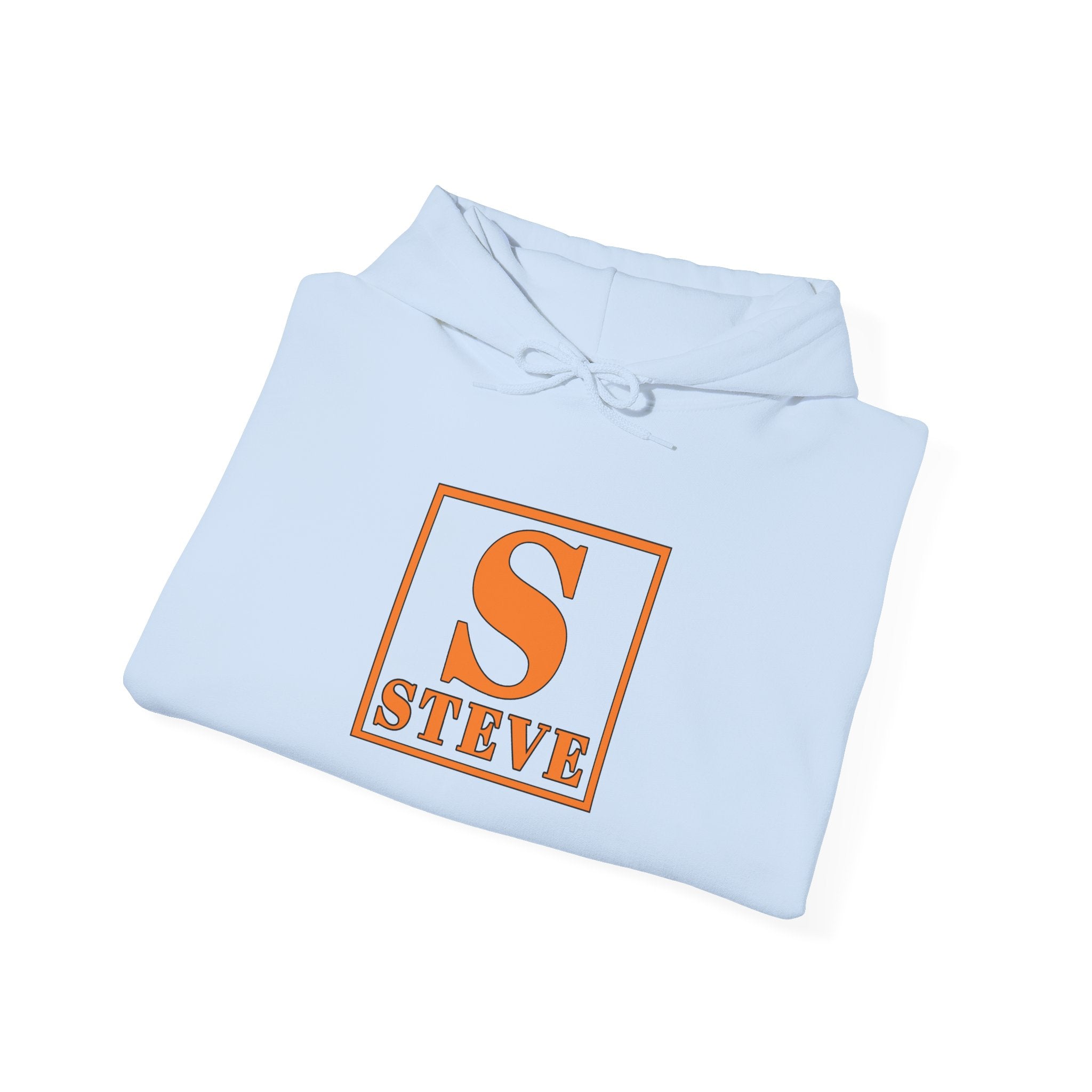 Steve Monogram Hoodie — Retro Orange Block Initial S Sweatshirt