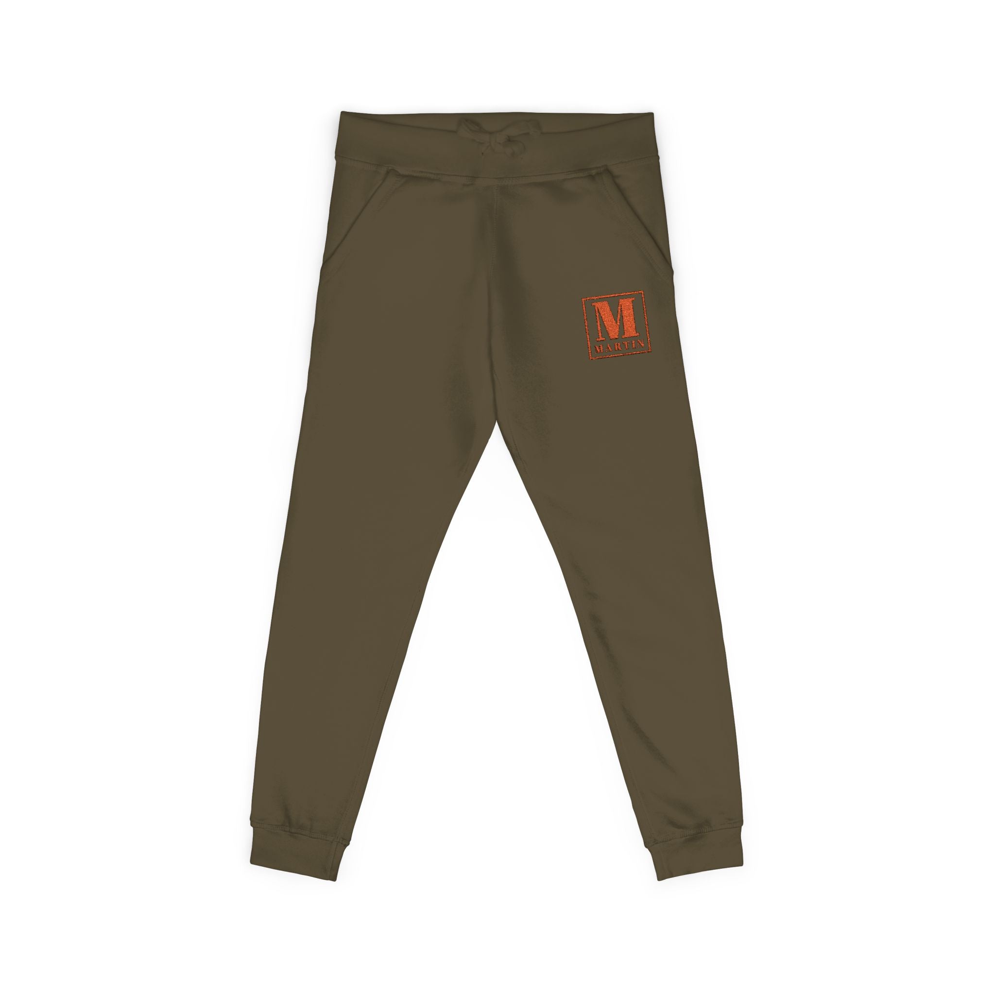 Embroidered Monogram 'M' Fleece Sweatpants – Cozy Personalized Joggers